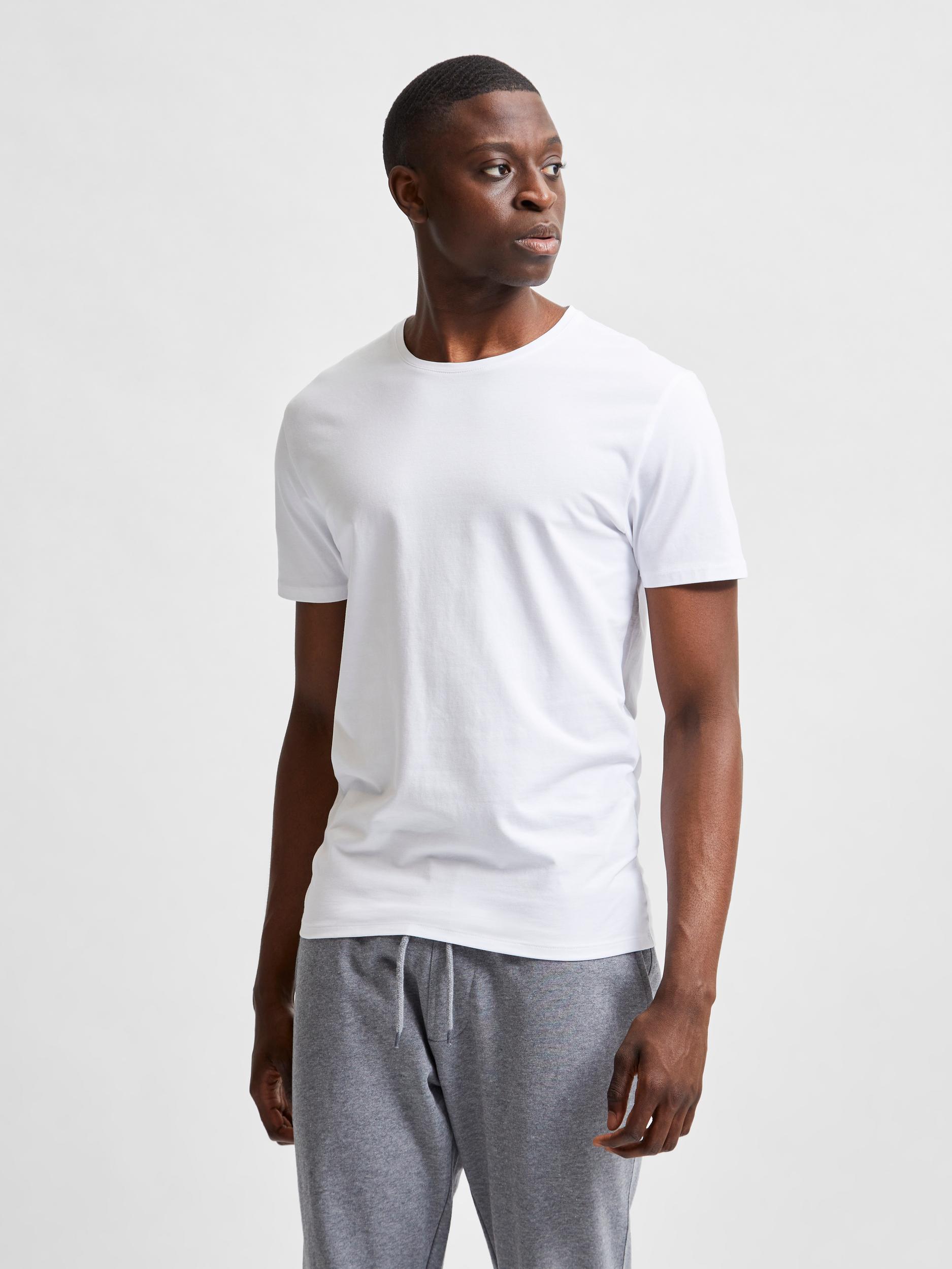 SLHNEWPIMA SS O-NECK TEE B NOOS