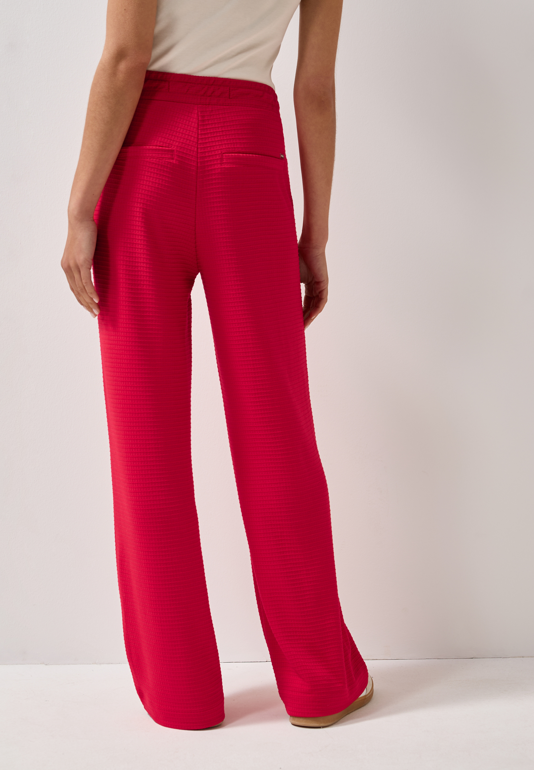 Wide Leg Strukturhose