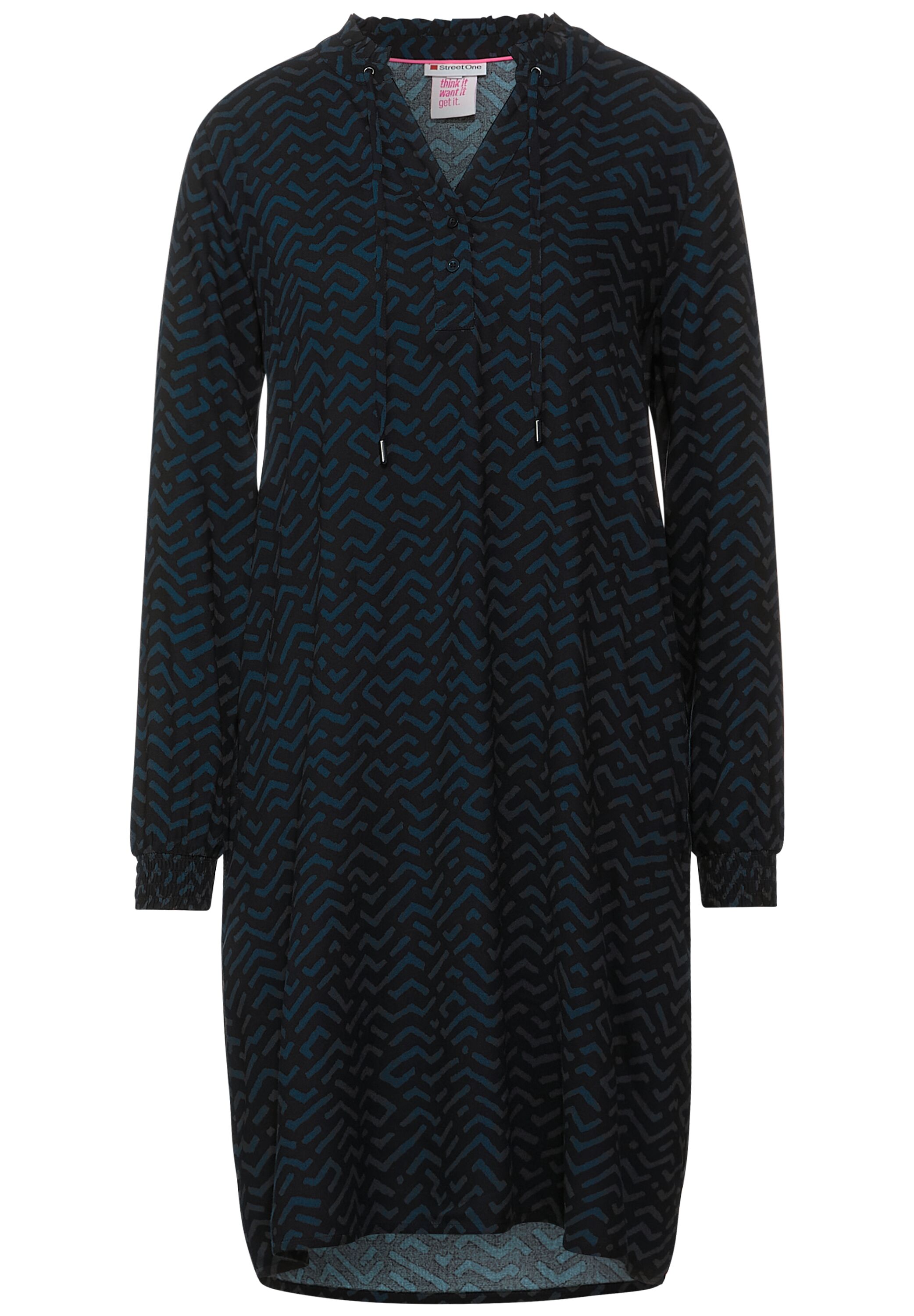 Kleid mit Zick Zack Muster