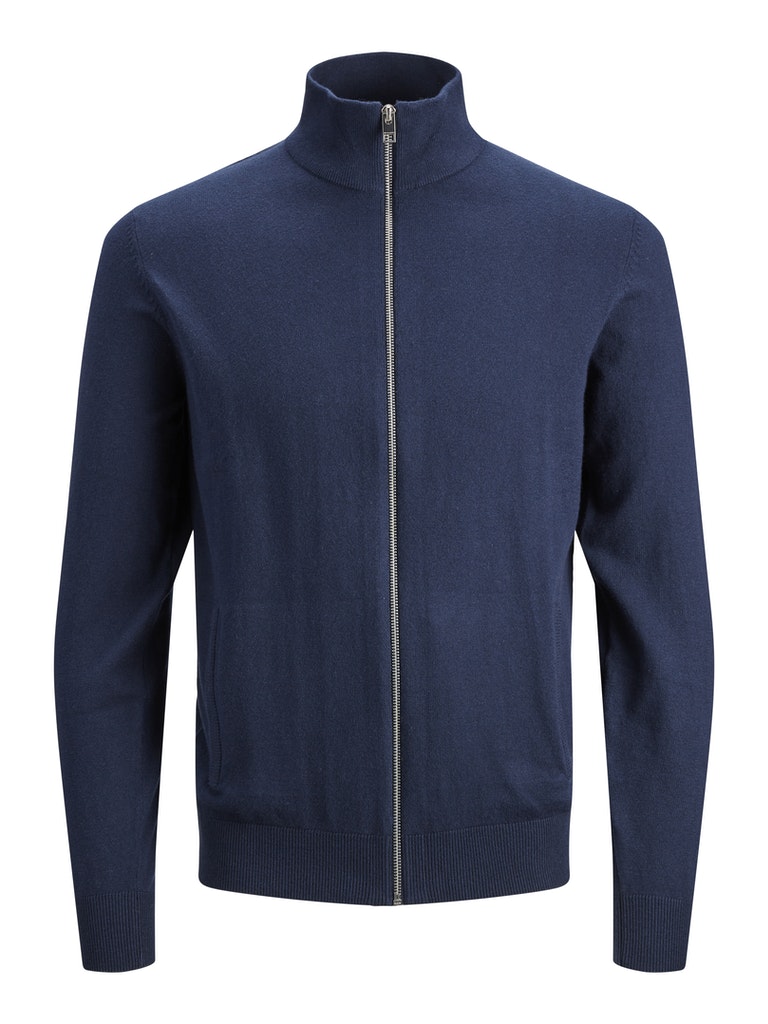 JJEMIL KNIT TURTLE ZIP CARDIGAN