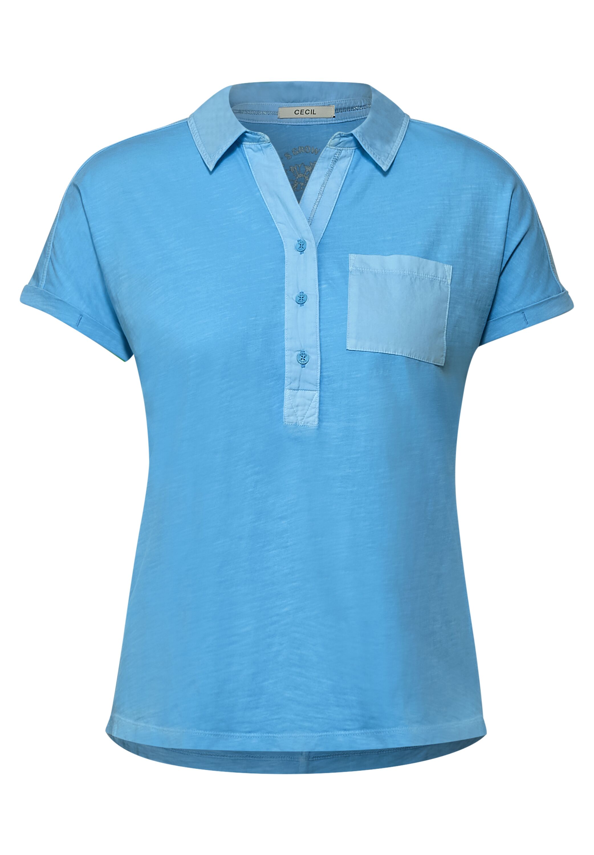 Poloshirt mit Knopfleiste