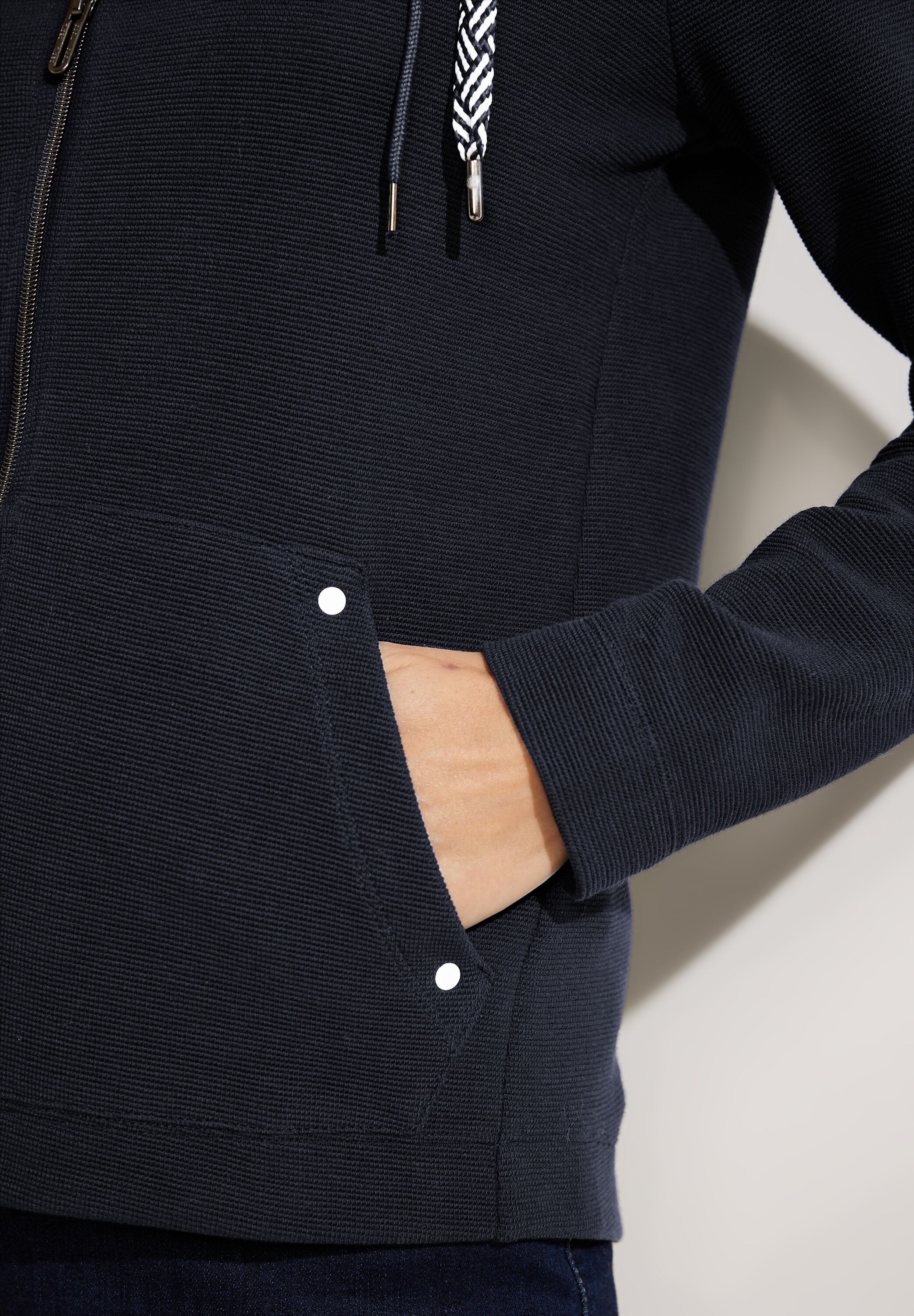 Strukturierte Shirtjacke