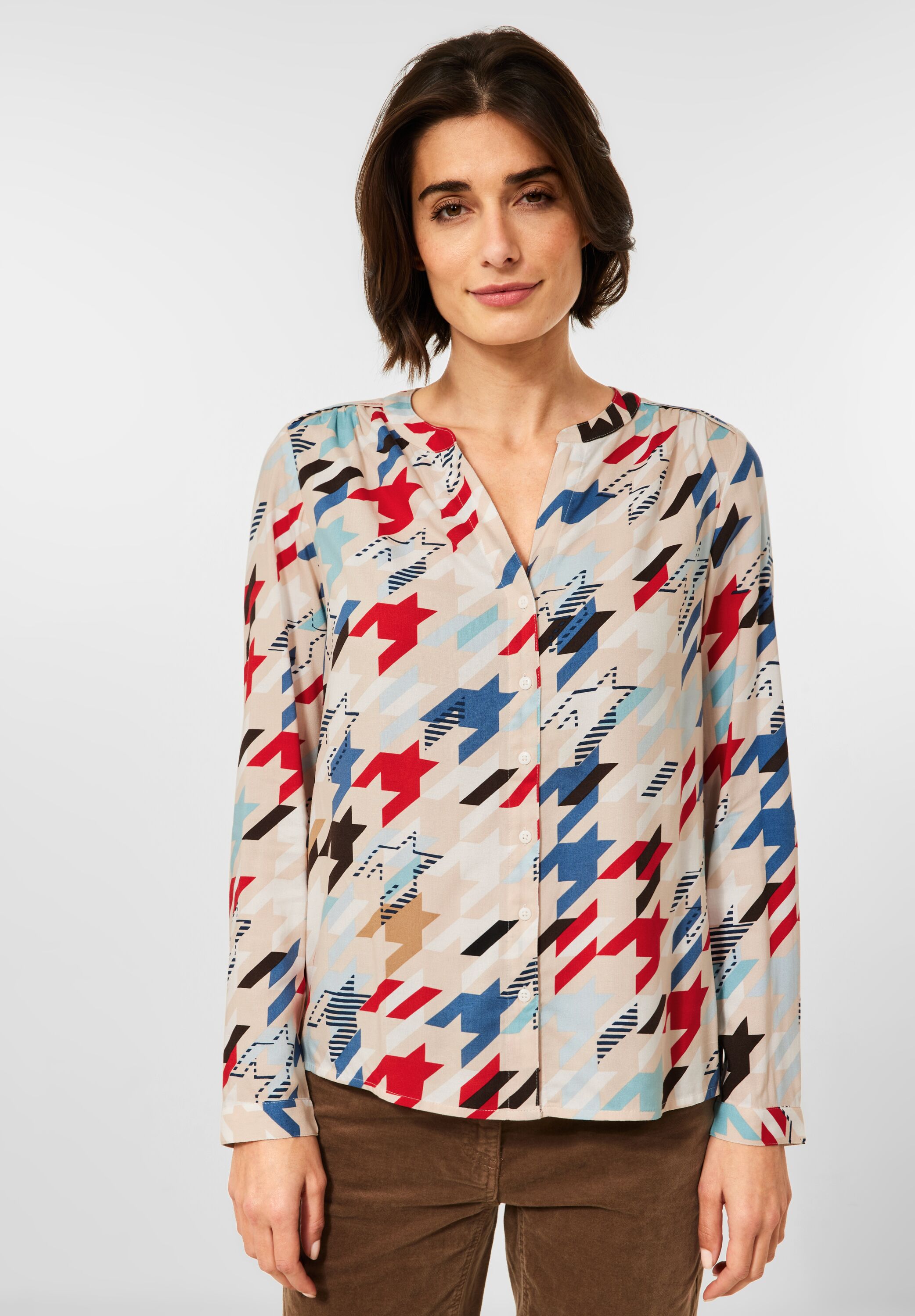 Bluse mit Multicolorprint