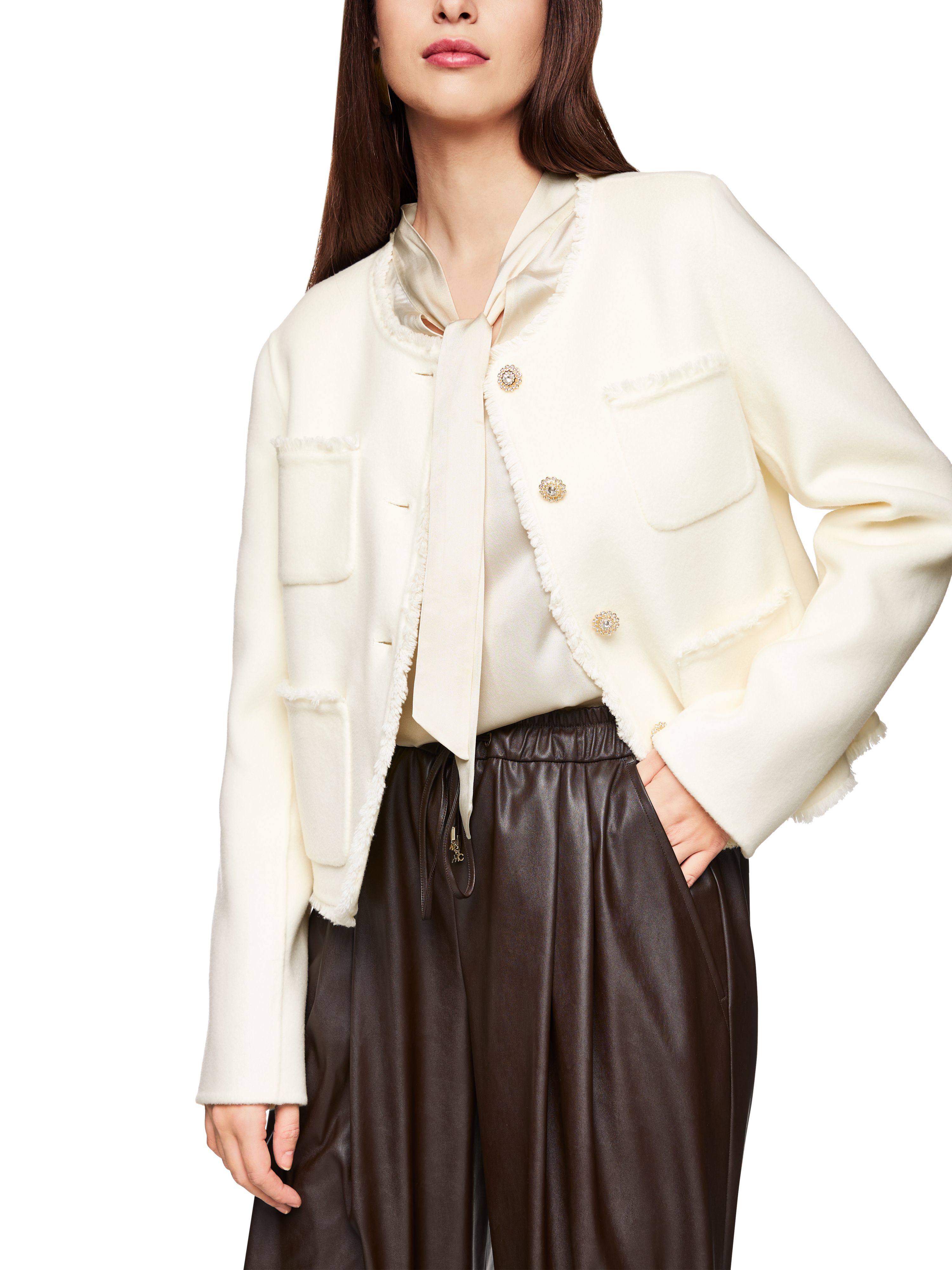 Jacke mit aufgesetzten Taschen