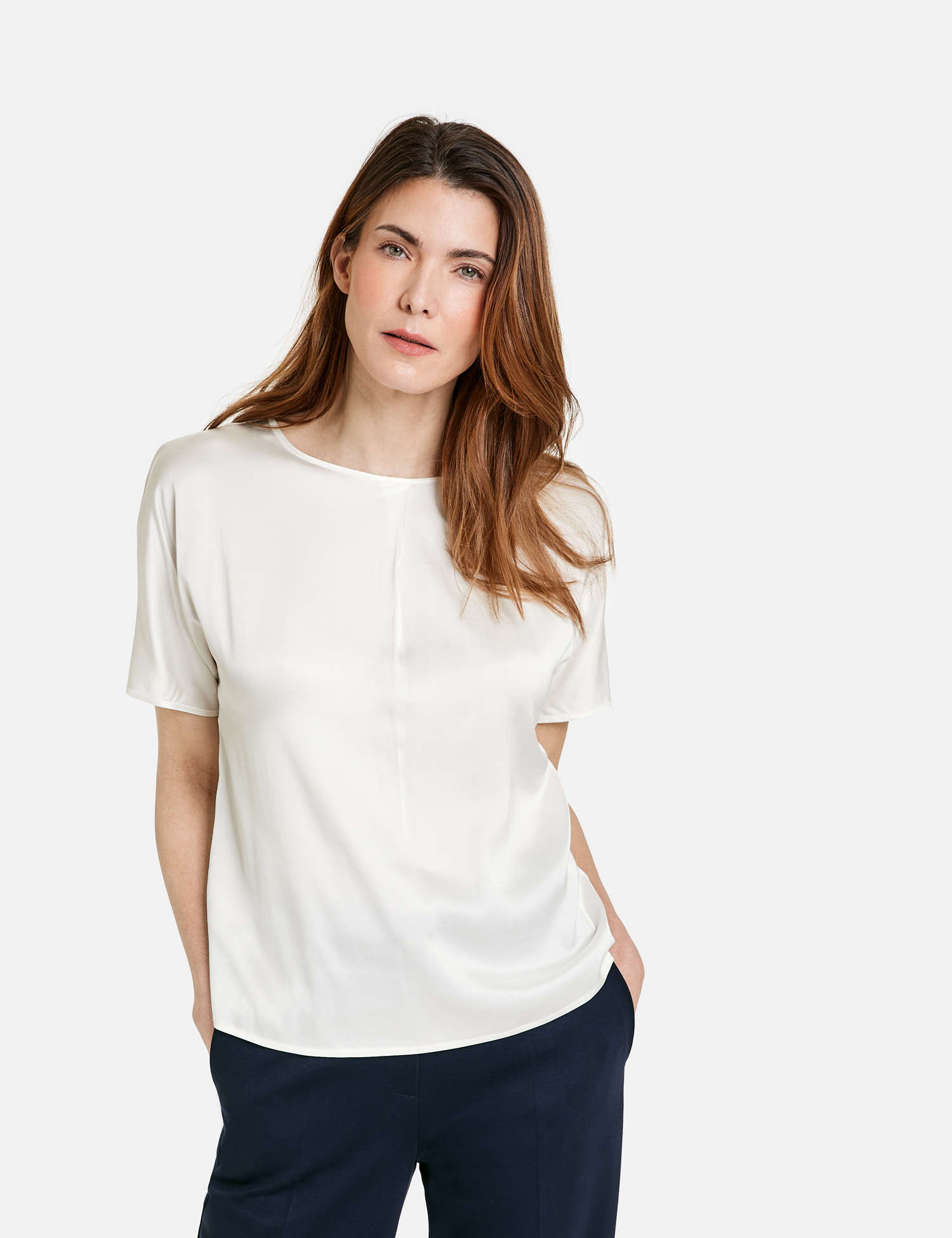 Blusenshirt mit Kellerfalte