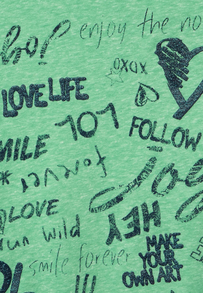 Shirt mit Wording Print