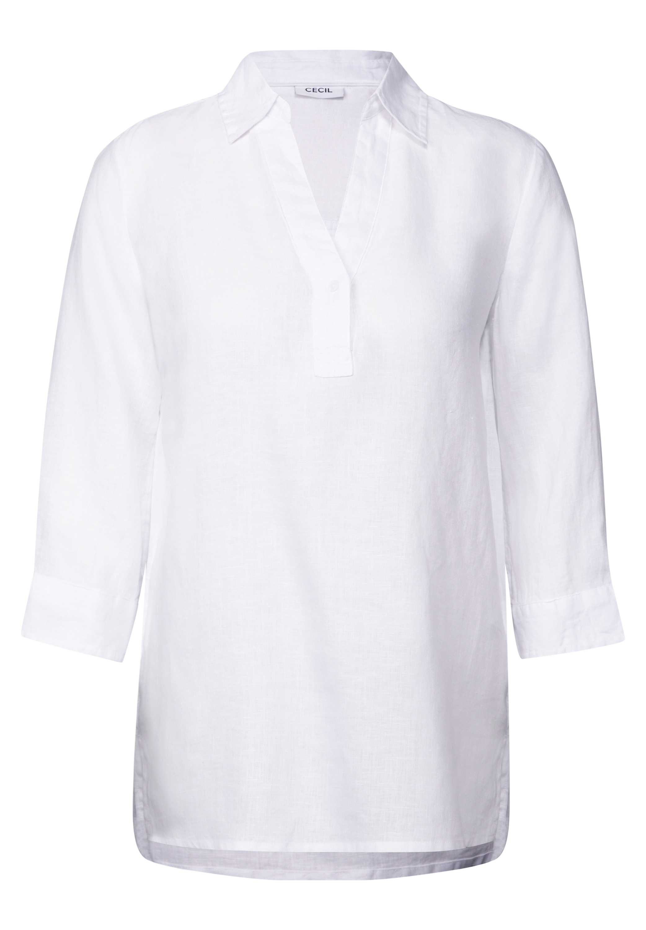 Leinen-Longbluse