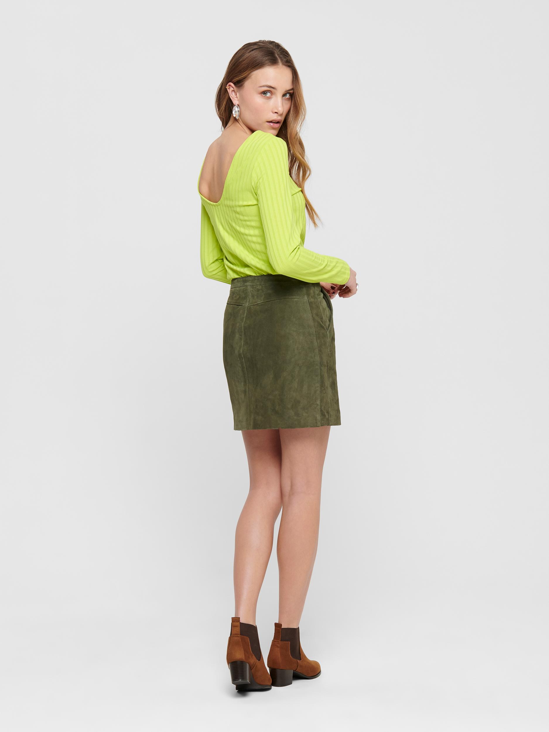 ONLGINA L/S DEEP BACK TOP JRS