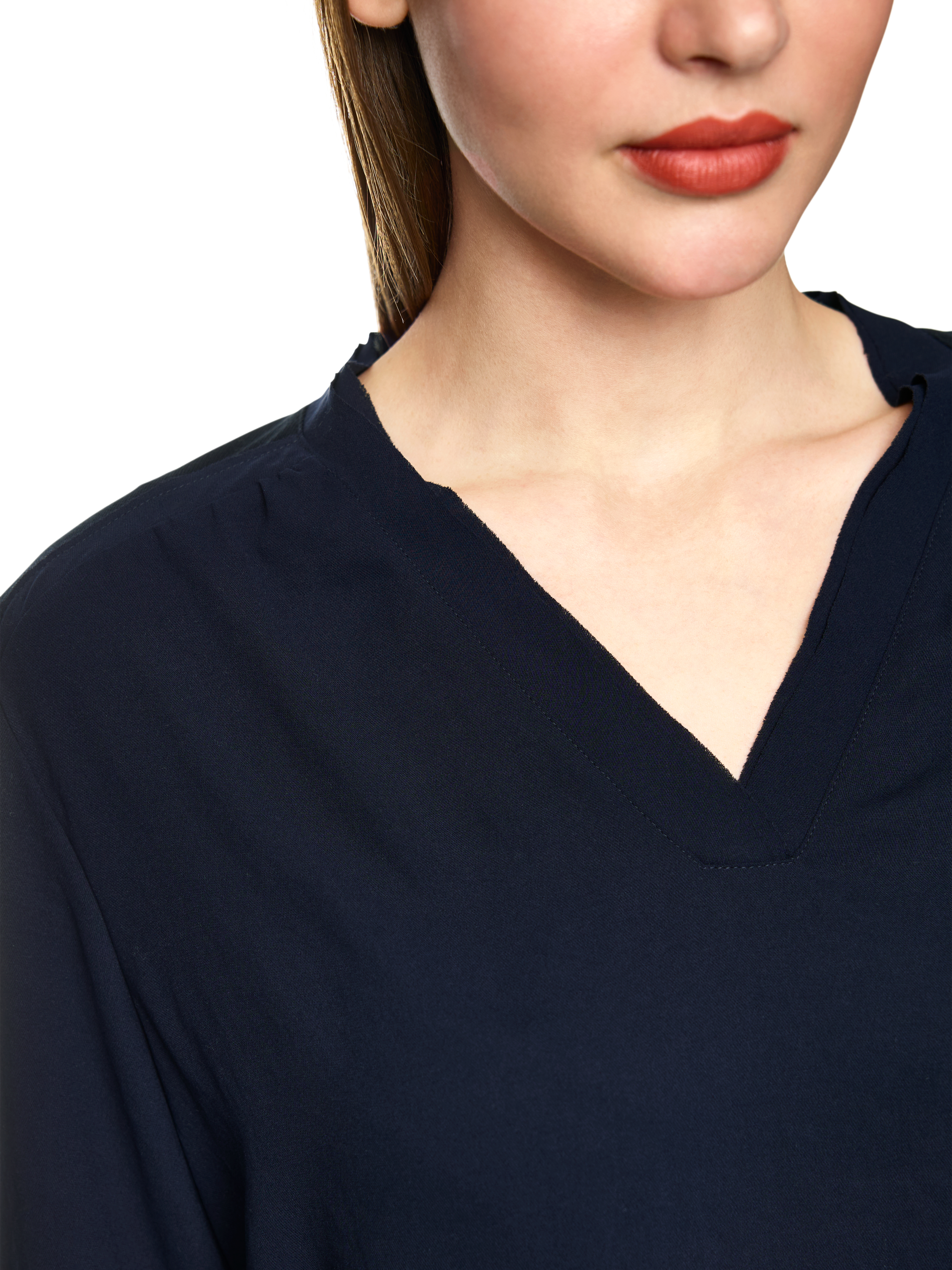 Blusenshirt aus Materialmix