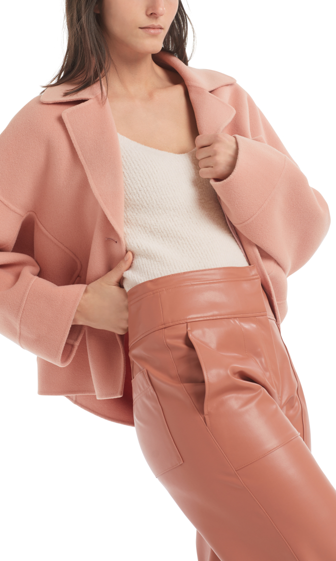 Doubleface-Outdoor-Jacke aus Wolle