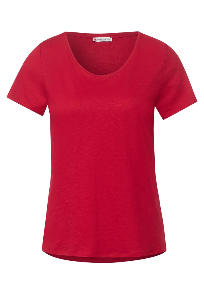 T-Shirt in Unifarbe