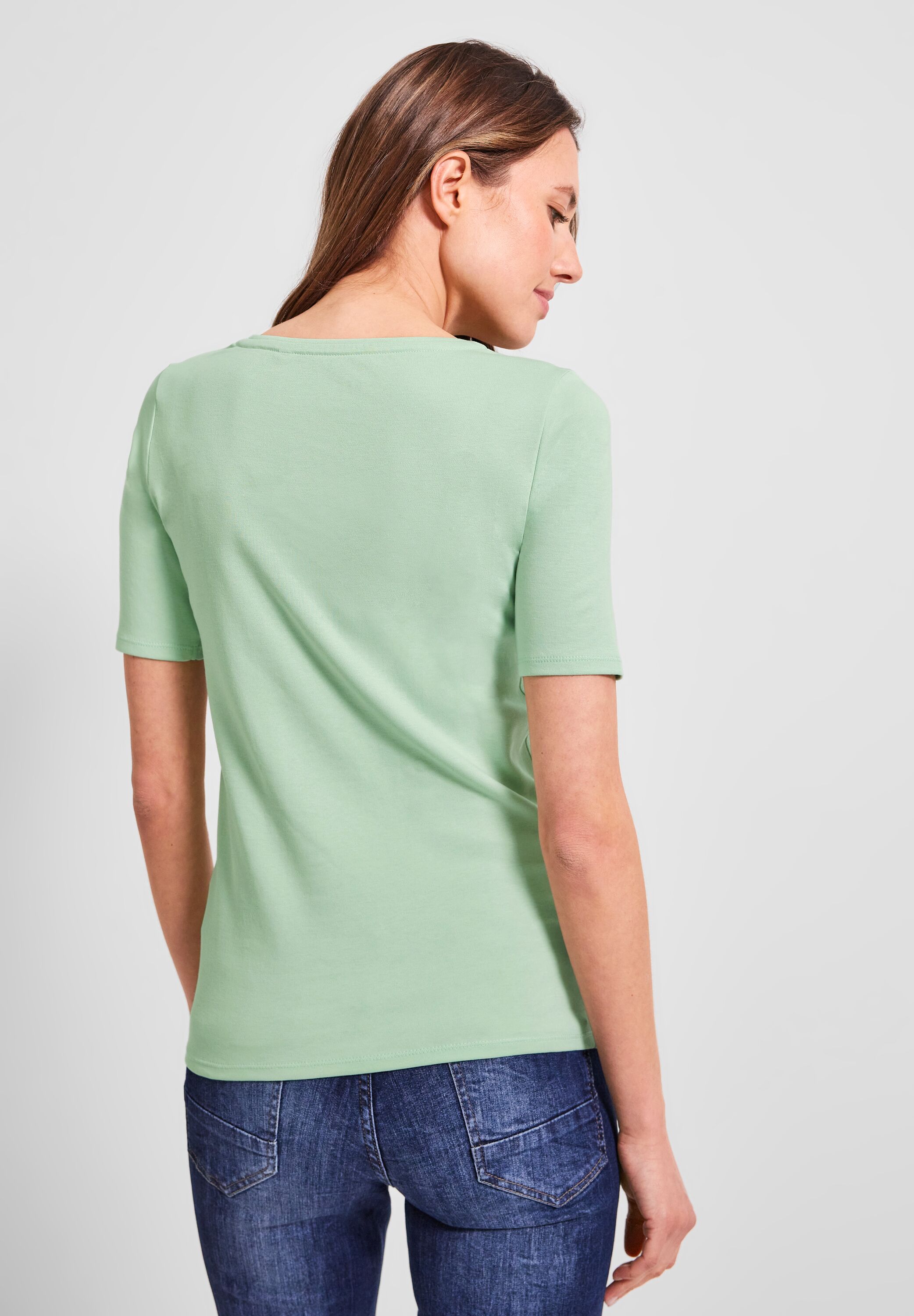 T-Shirt in Unifarbe