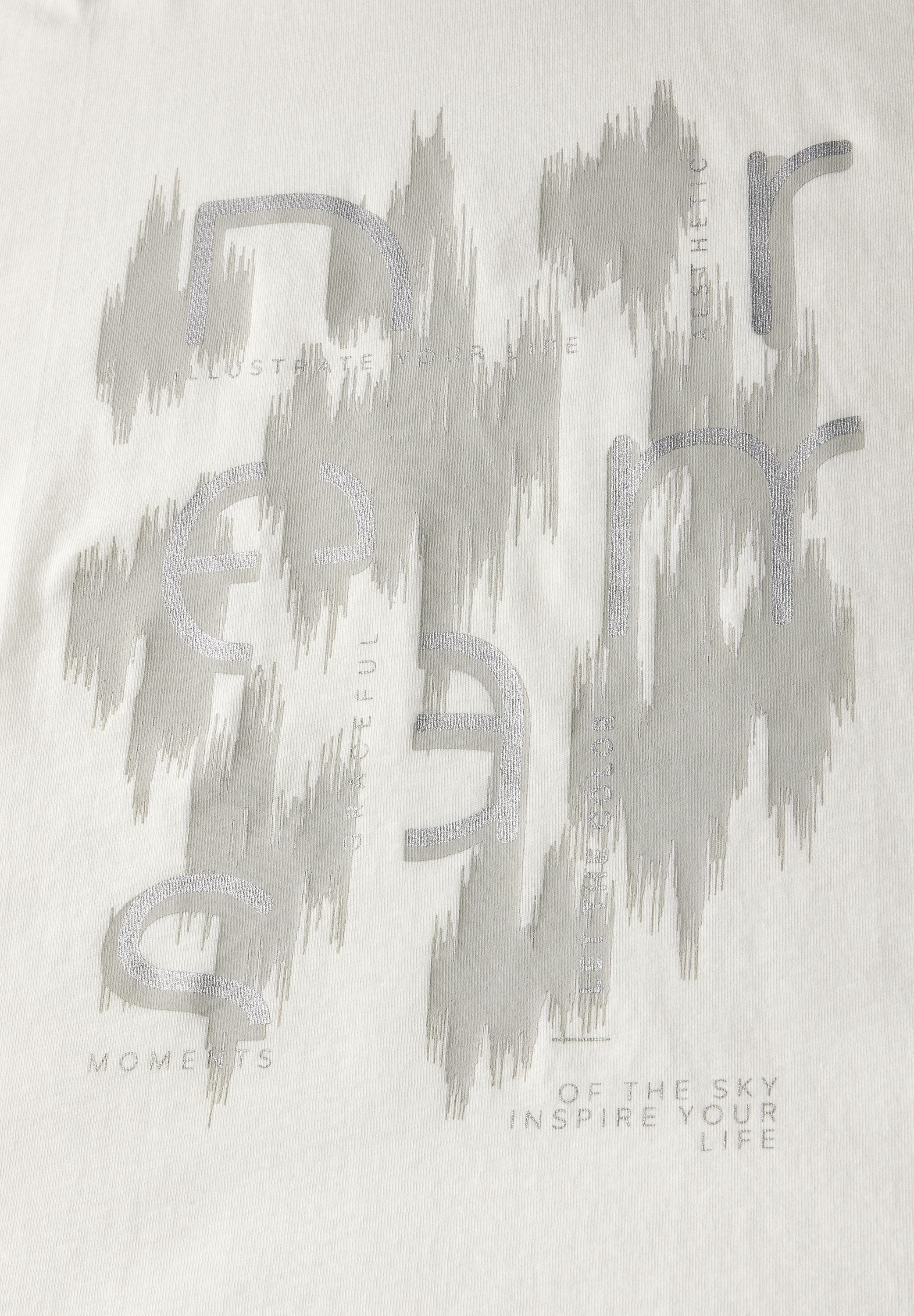 T-Shirt mit Folienprint