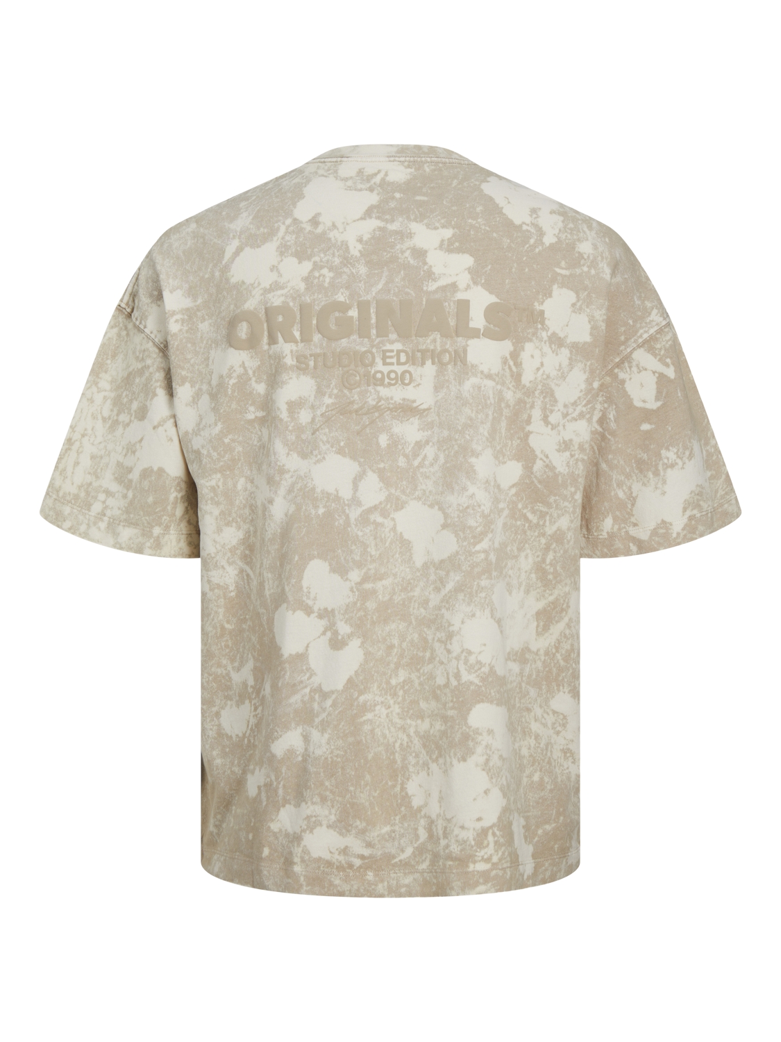 JORBORA TIE DYE TEE SS CREW NECK BLK