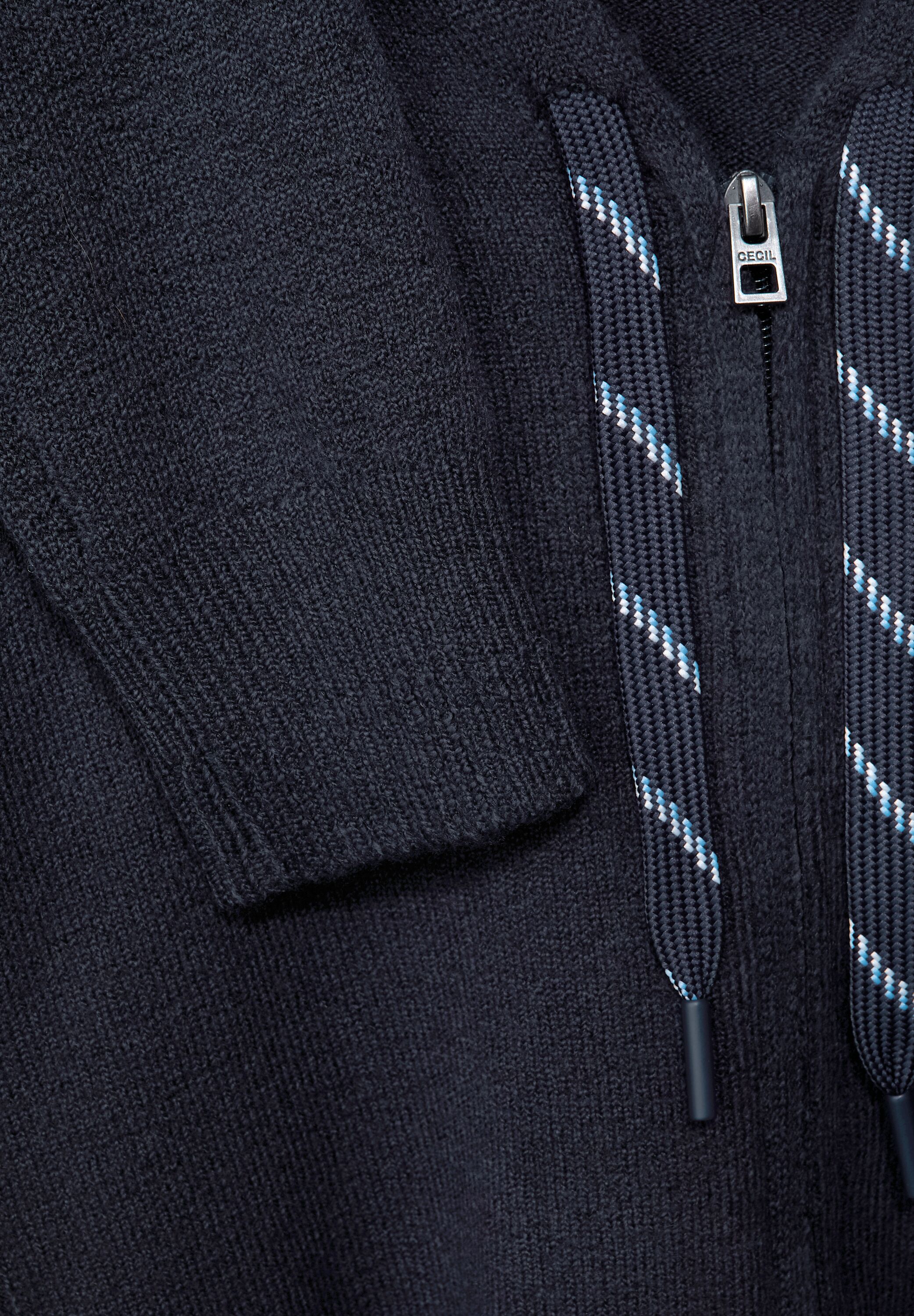 Cosy Strickjacke mit Zipper