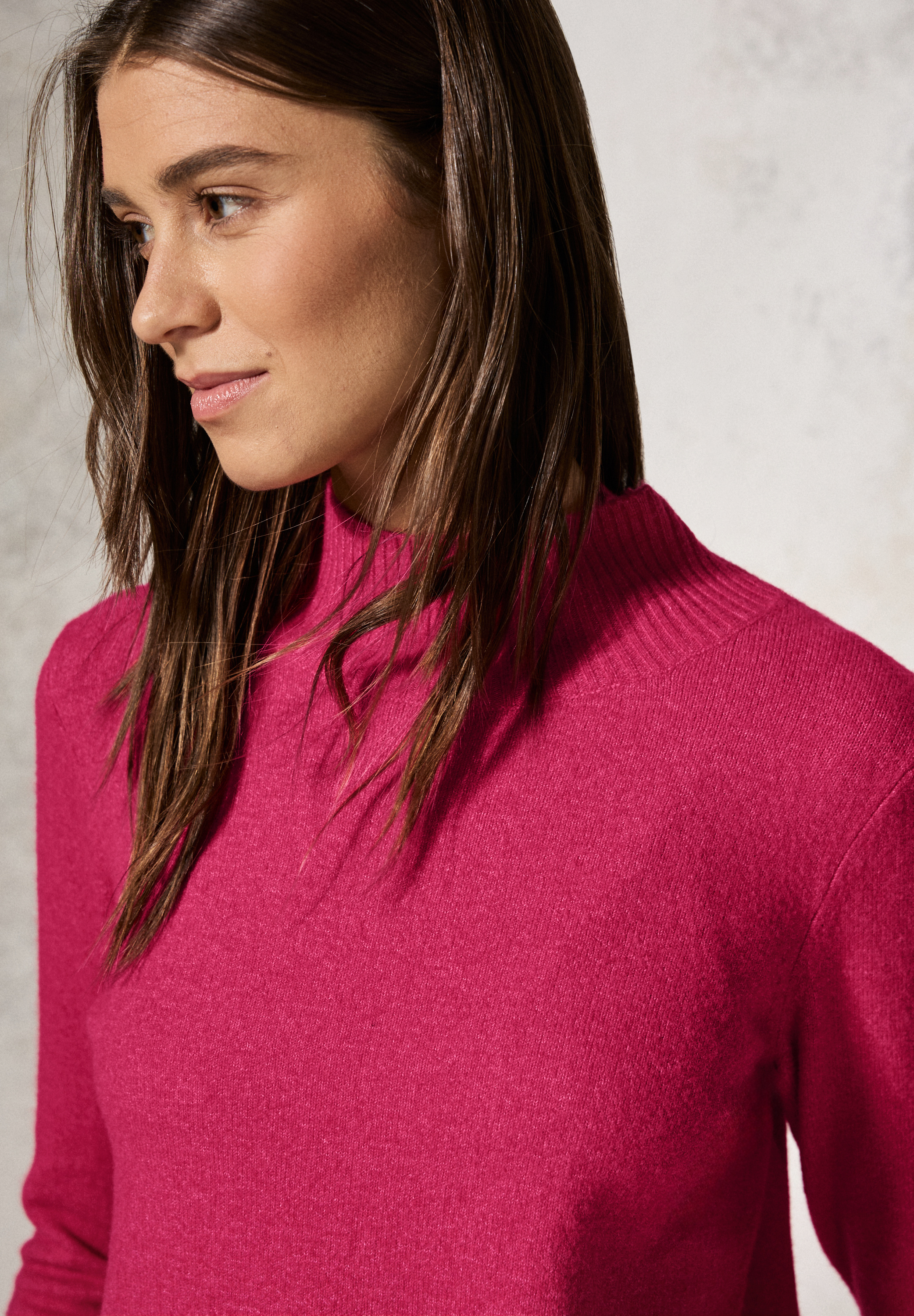 Pullover mit Stehkragen