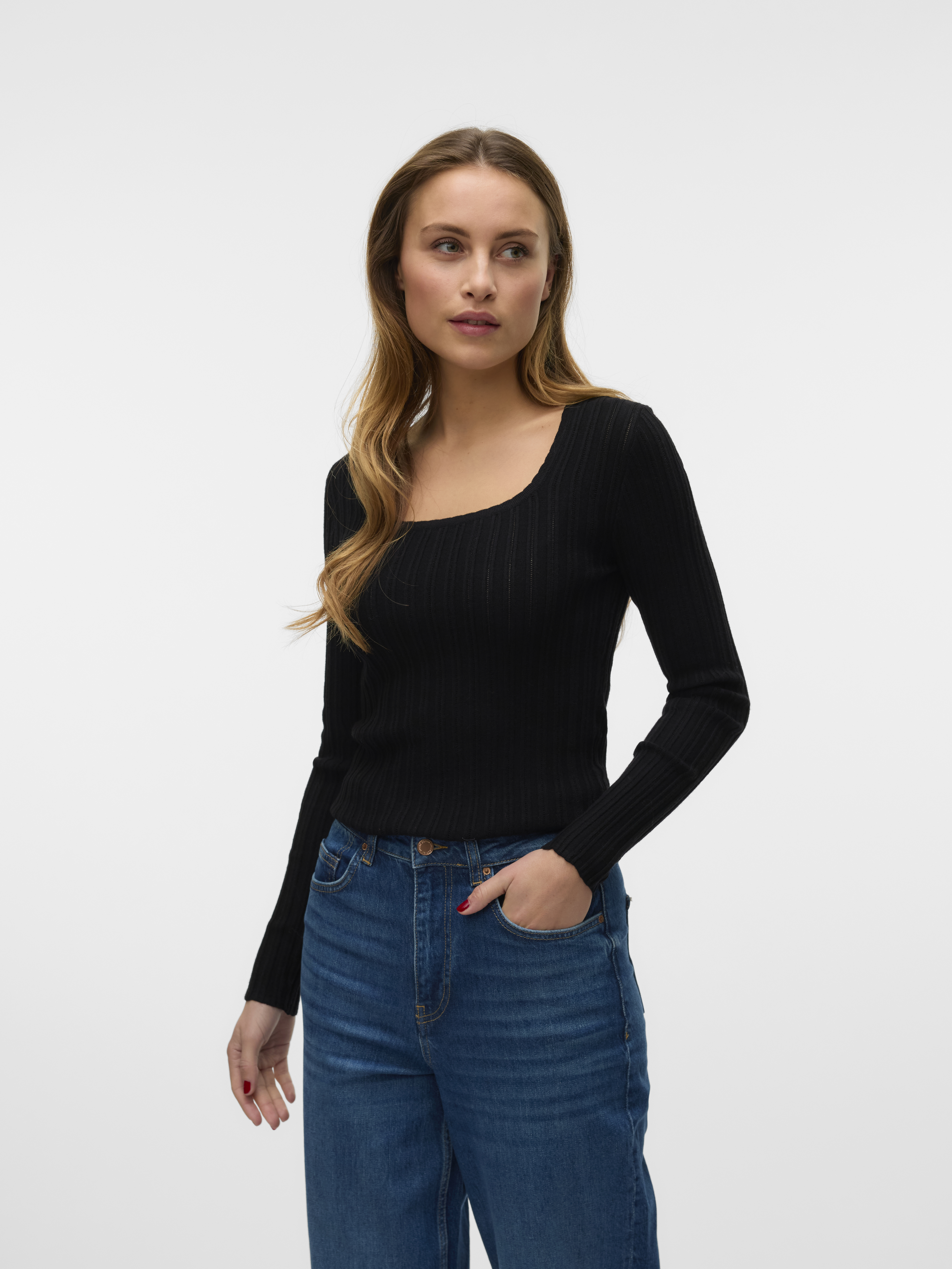 VMCECILIE LS U-NECK PULLOVER GA