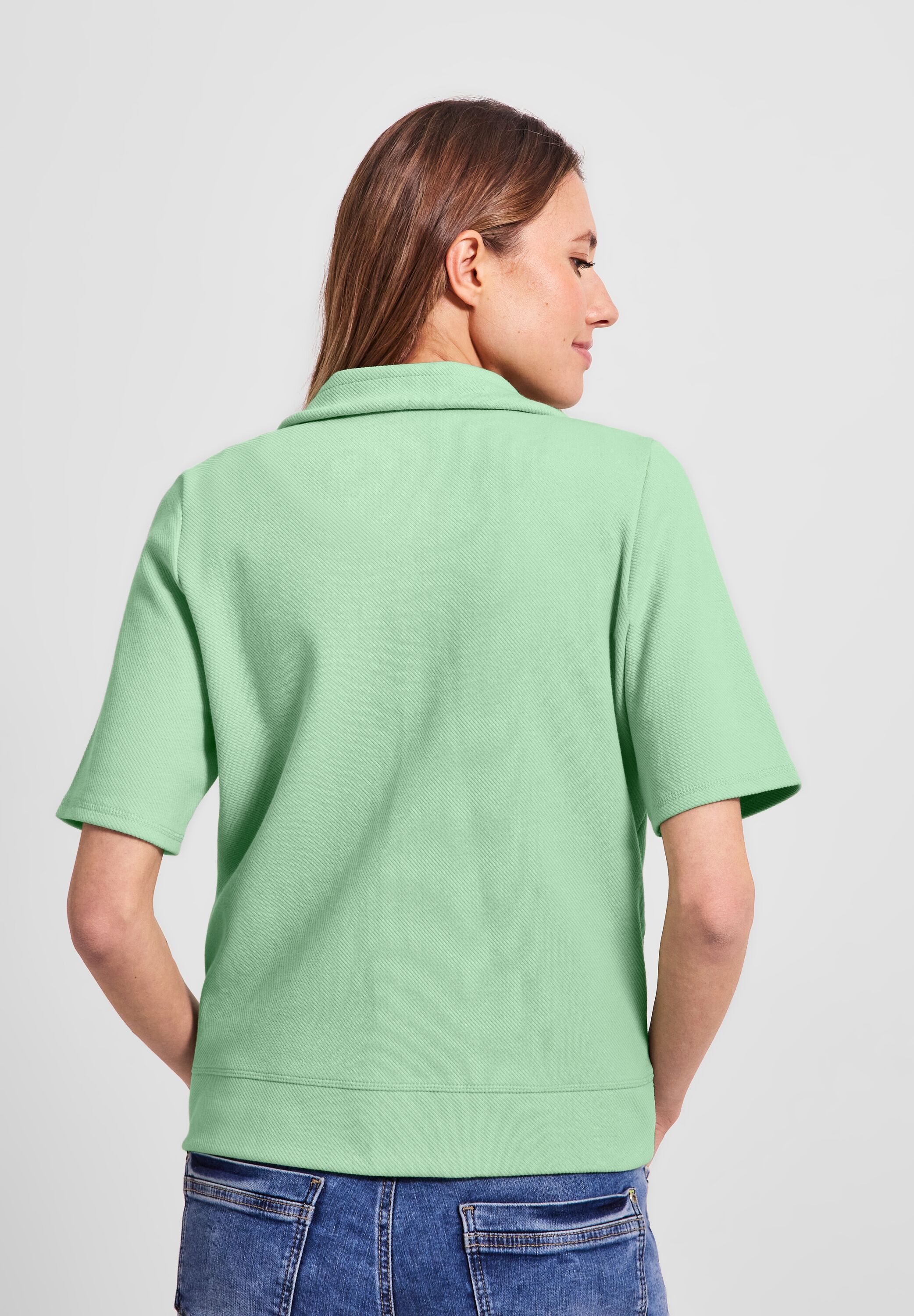 Kurzarm Sweatjacke