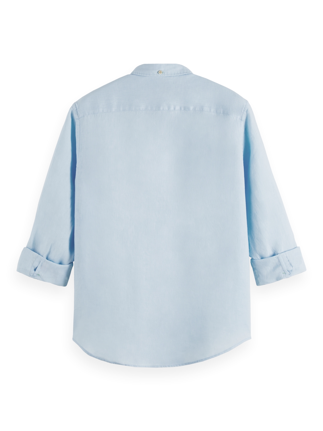Linen shirt with sleeve roll-up