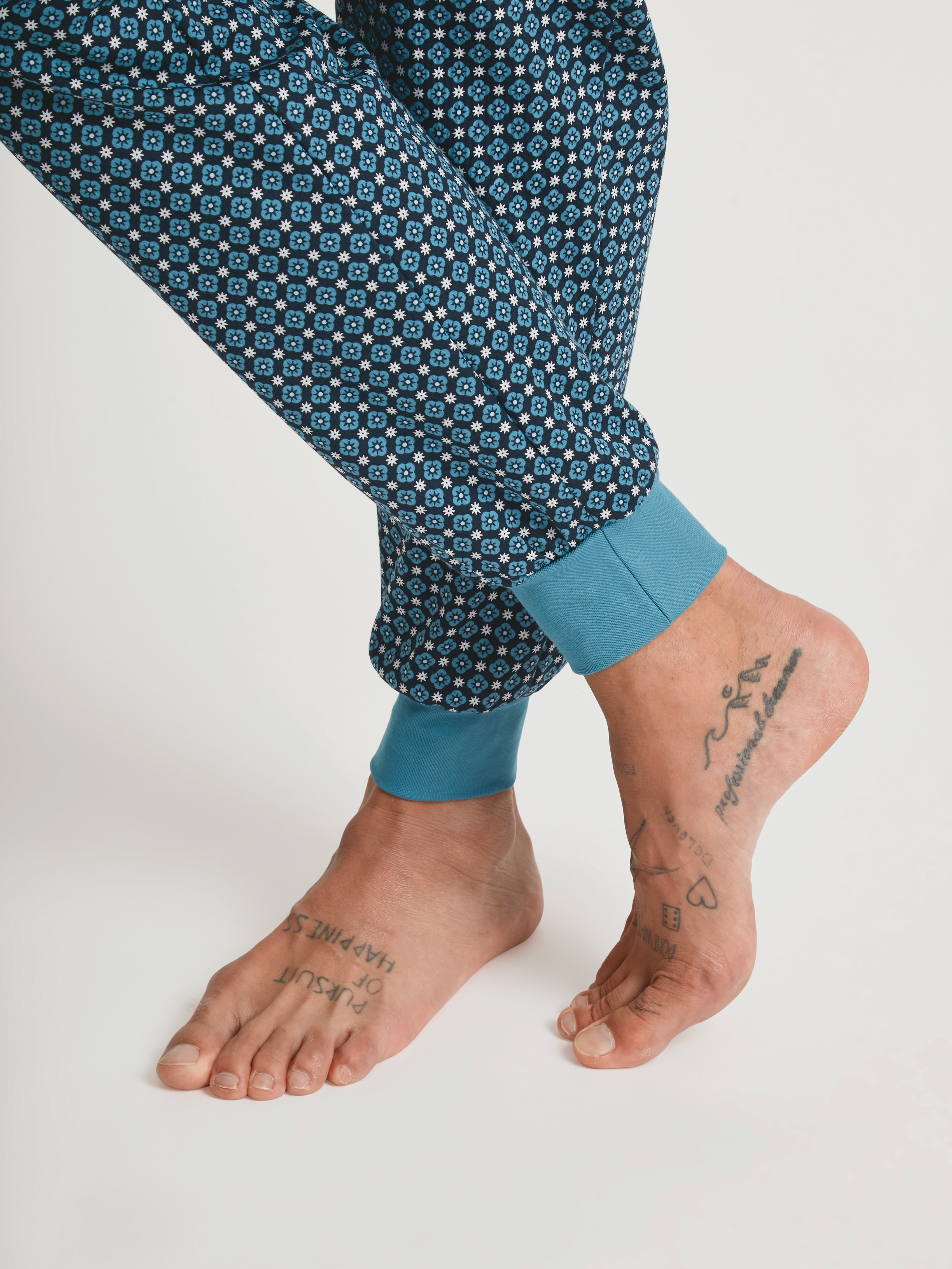 HERREN Pyjama mit Bündchen