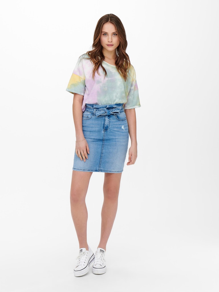 ONLZOEY BLUE TIE DYE SS TEE QYT WVN