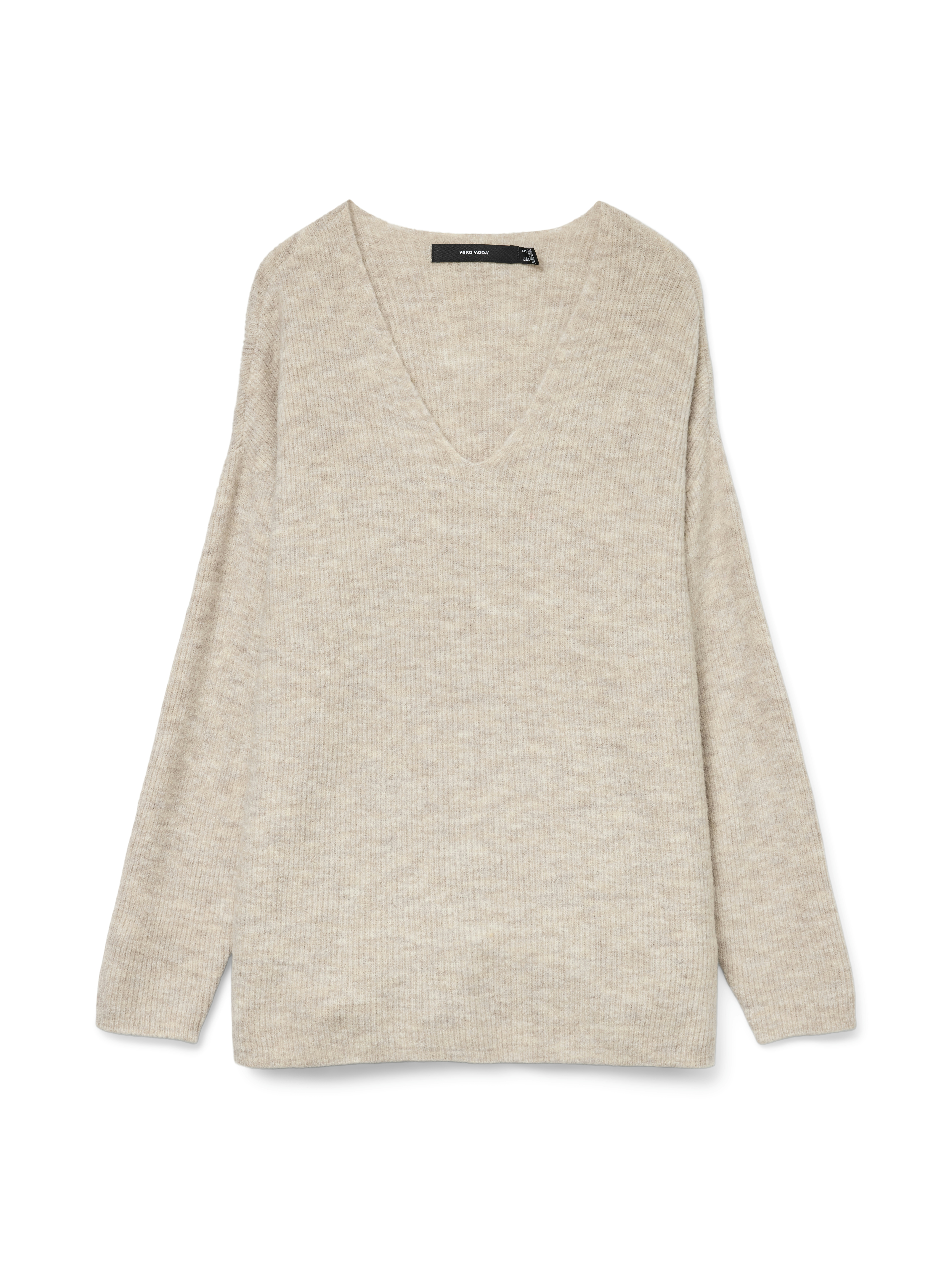 VMCREWLEFILE LS V-NECK BLOUSE NOOS