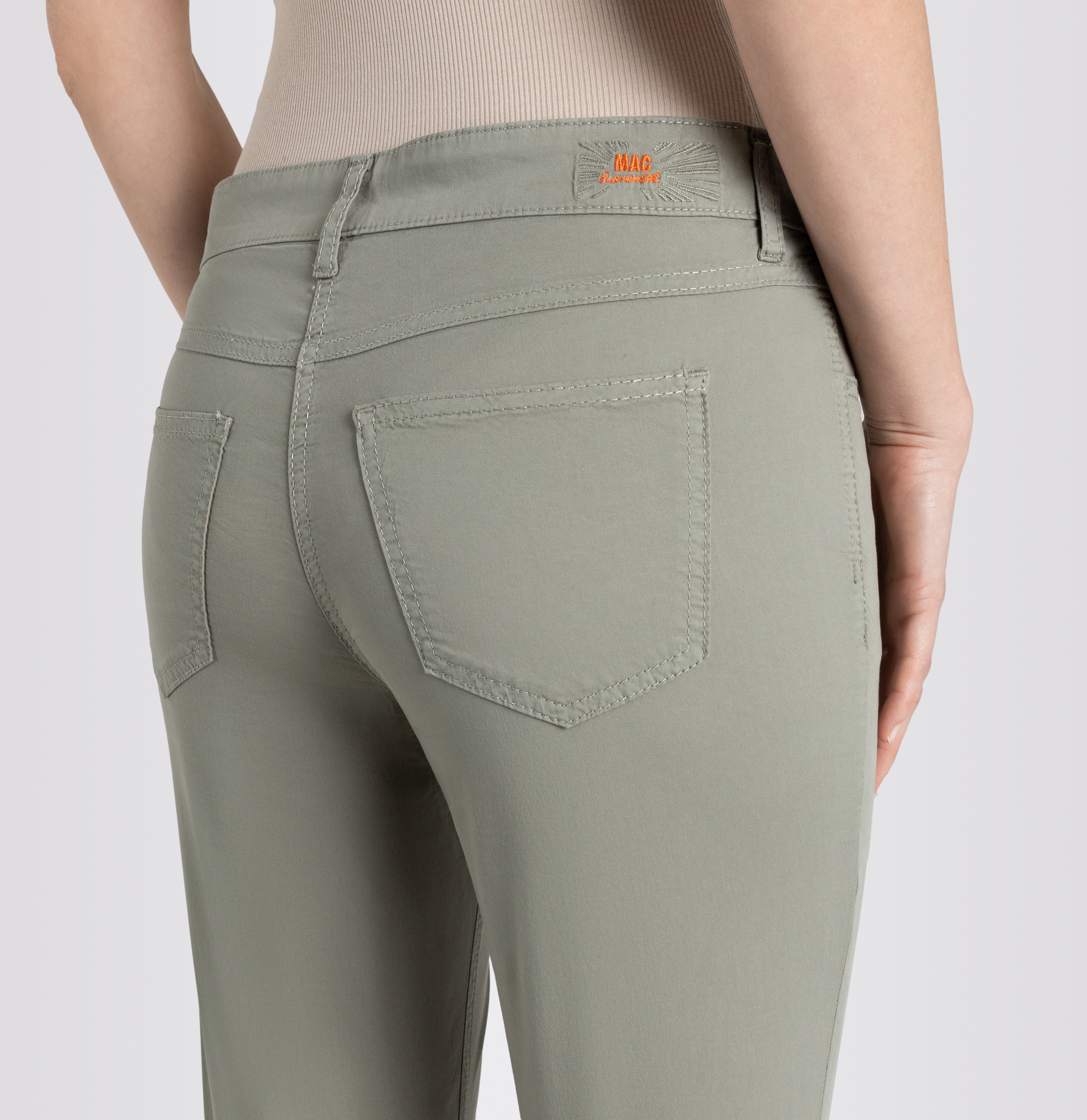 MAC JEANS - ANGELA 7/8 summer, Fade out gabardine