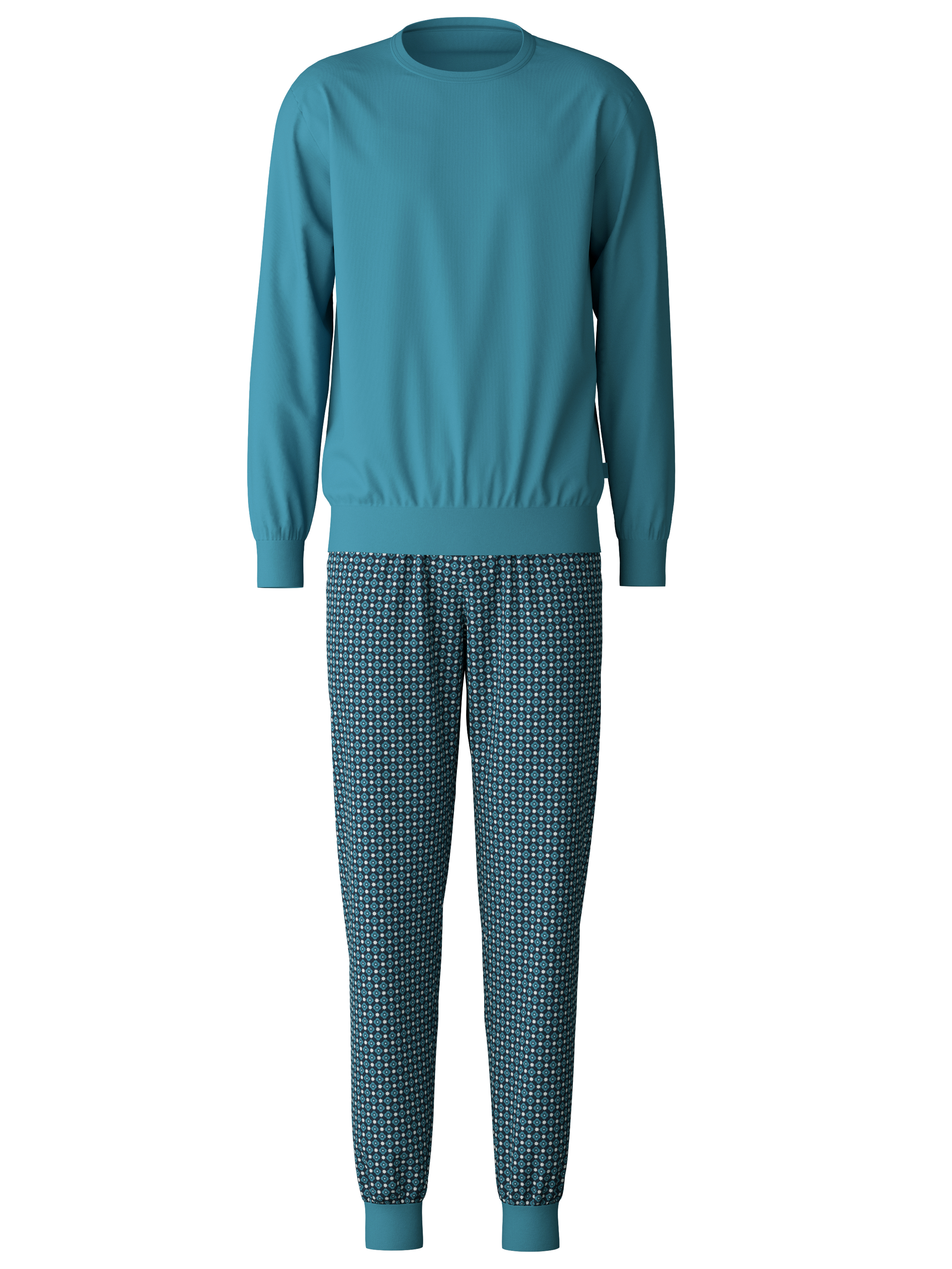 HERREN Pyjama mit Bündchen