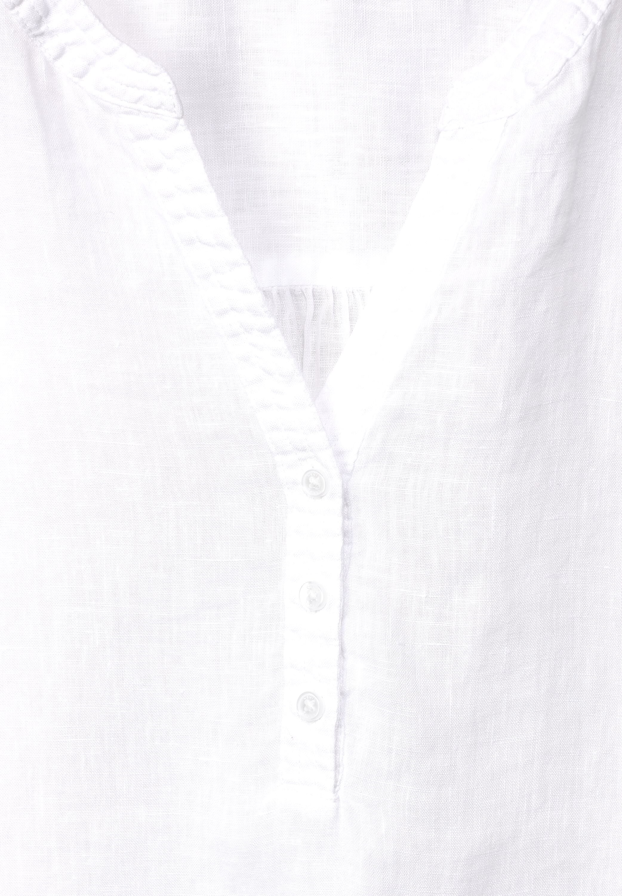 Leinenbluse in Unifarbe