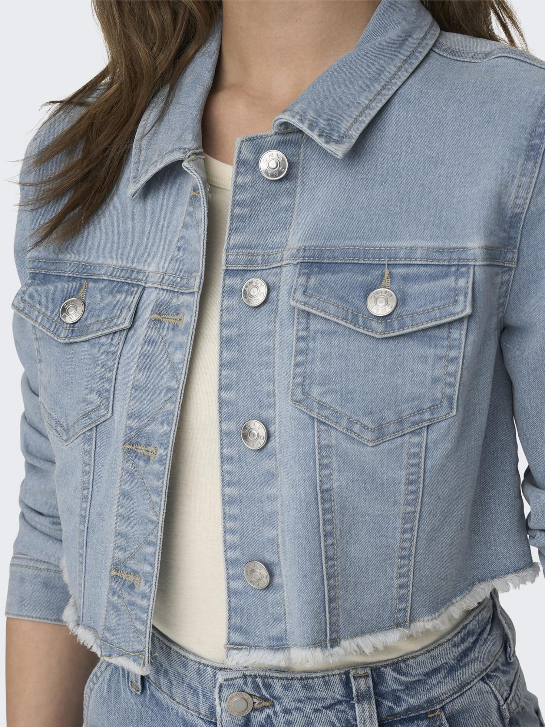 ONLWONDER LS CROPPED DNM JACKET GUA