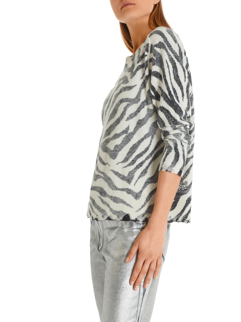 Pullover mit Zebramuster