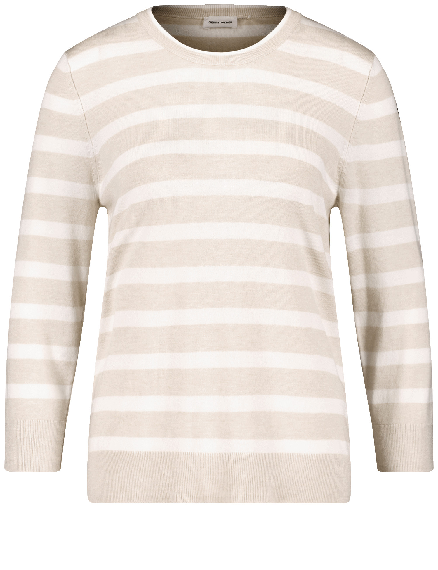 Geringelter 3/4 Arm Pullover