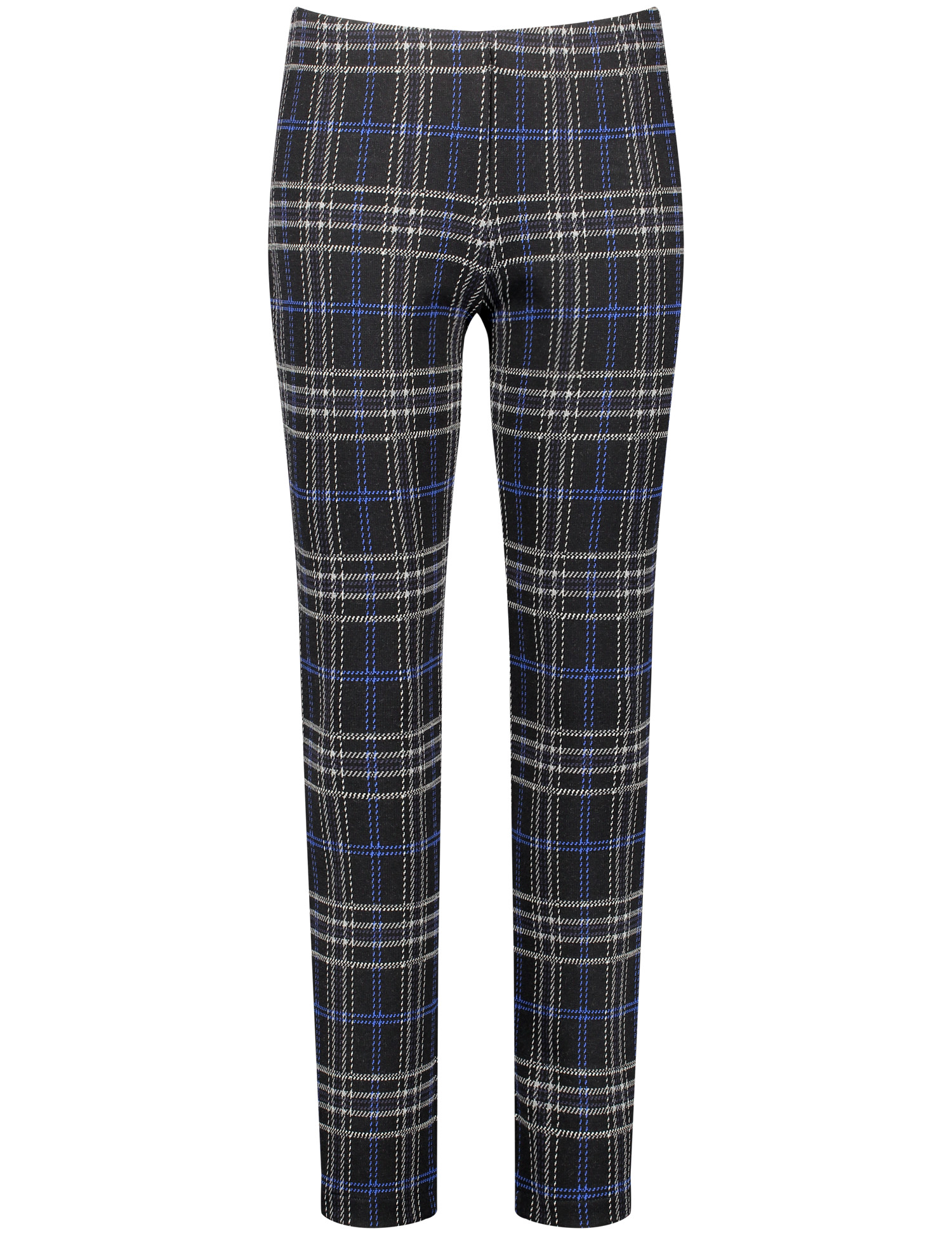 Karierte Hose Slim Fit