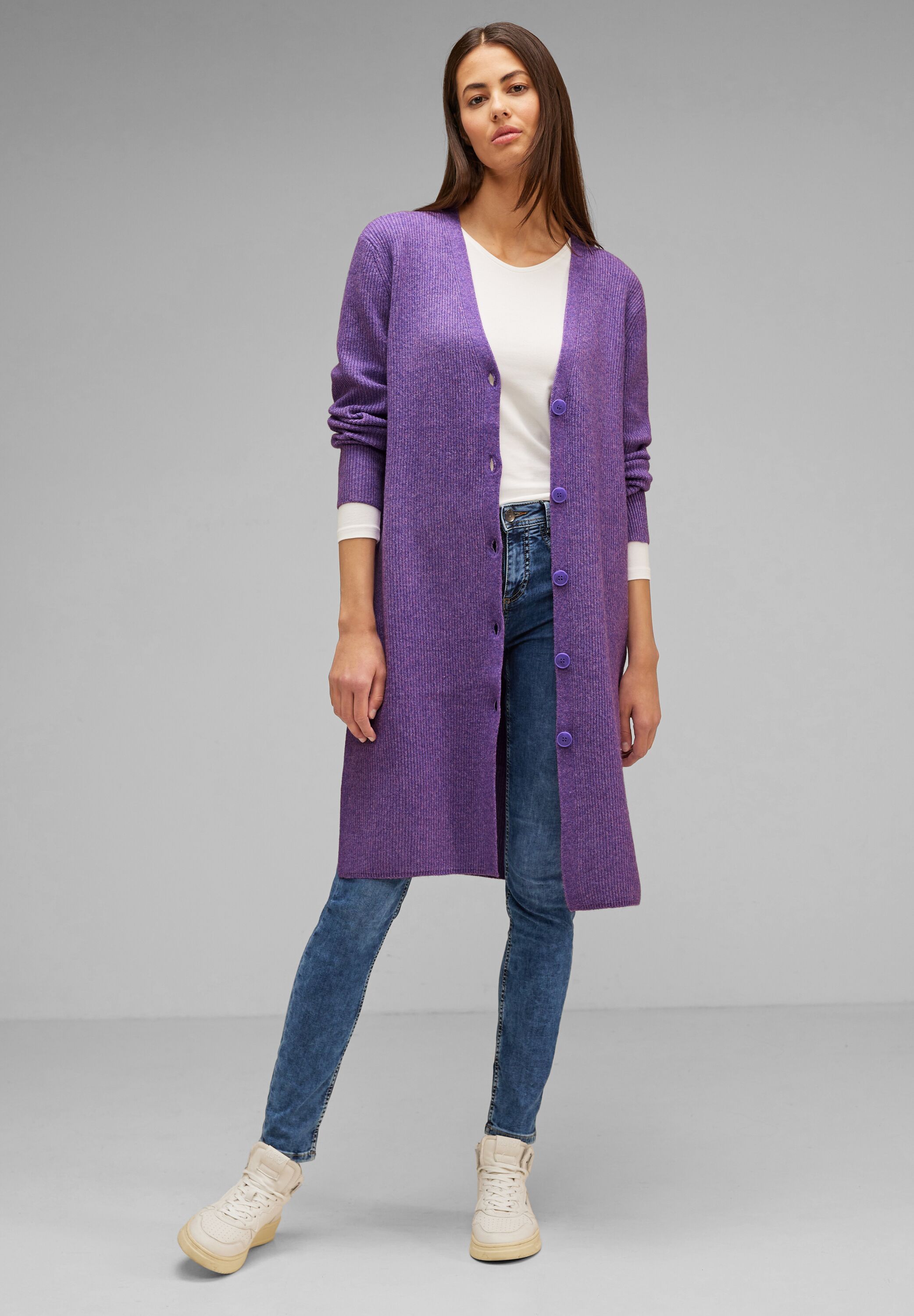 Langer Melange Cardigan