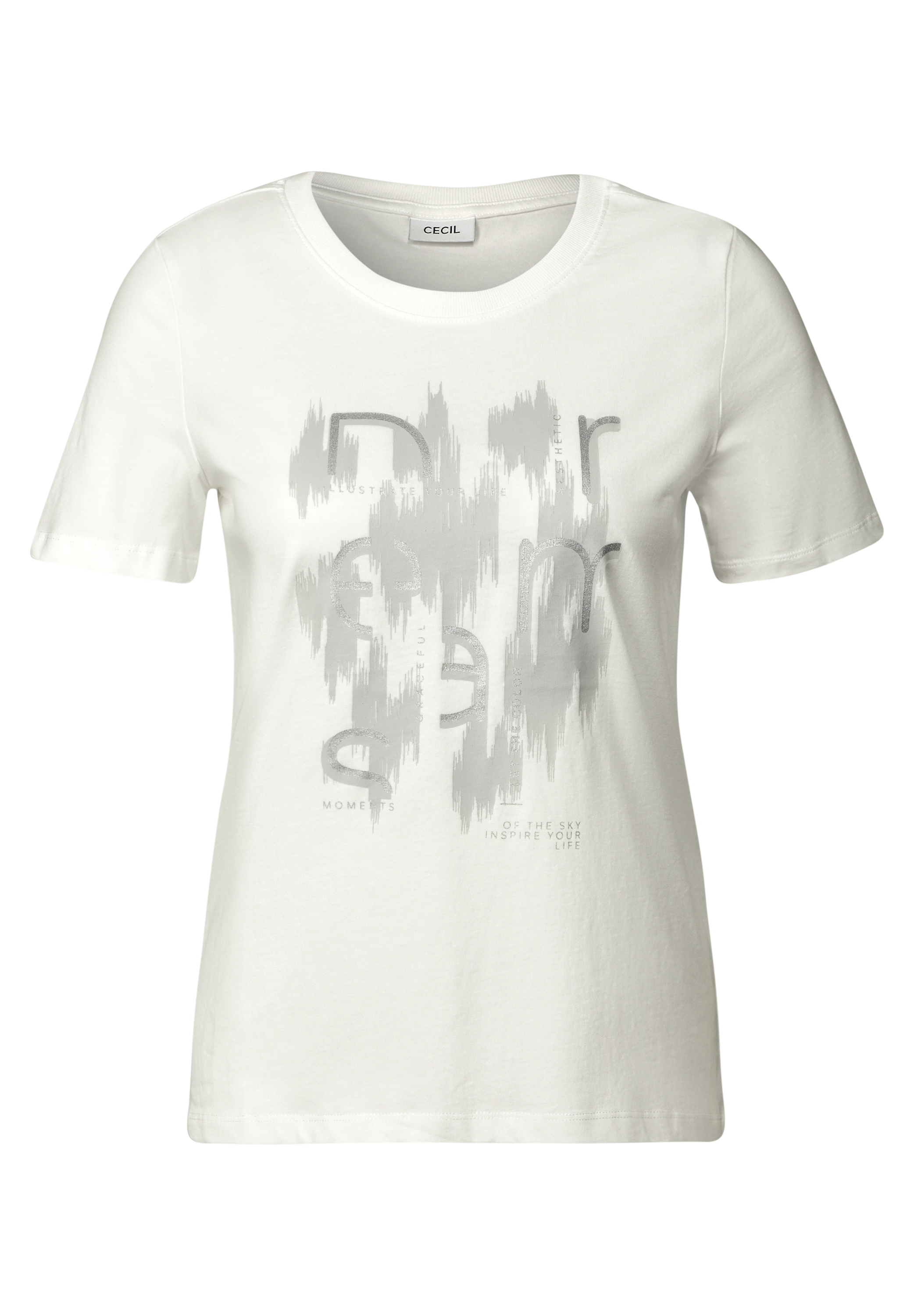 T-Shirt mit Folienprint