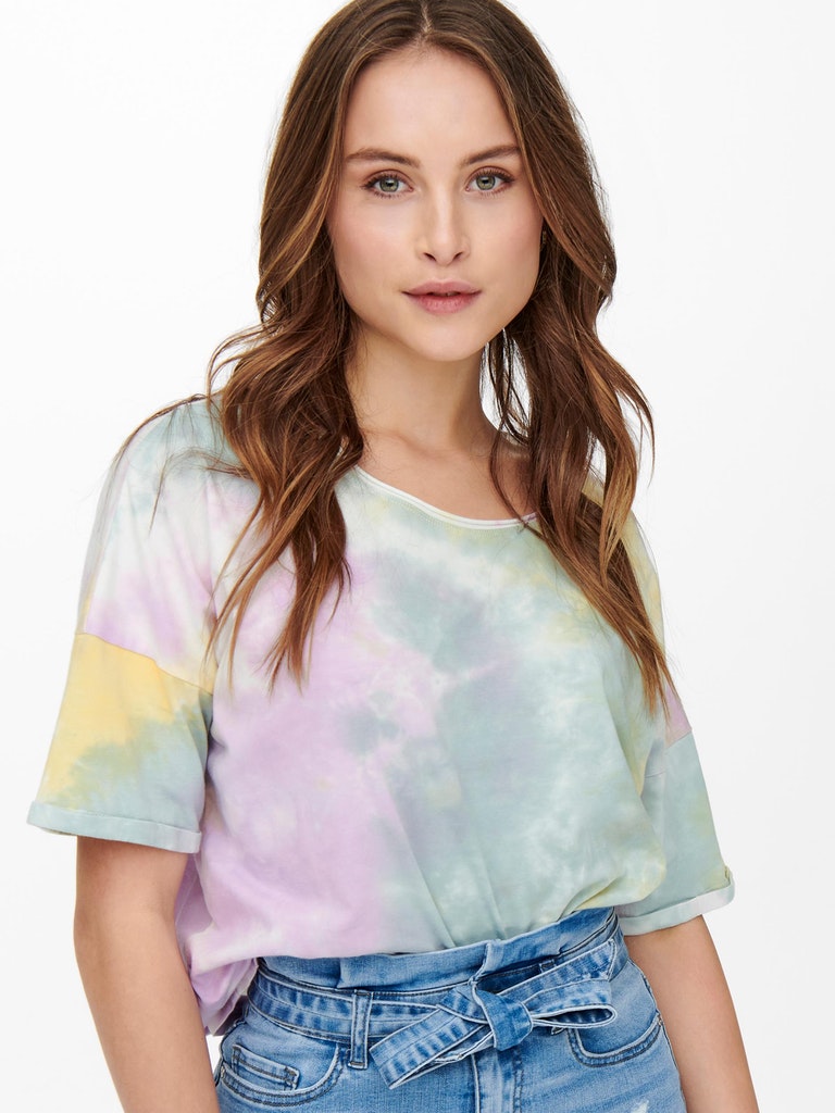 ONLZOEY BLUE TIE DYE SS TEE QYT WVN