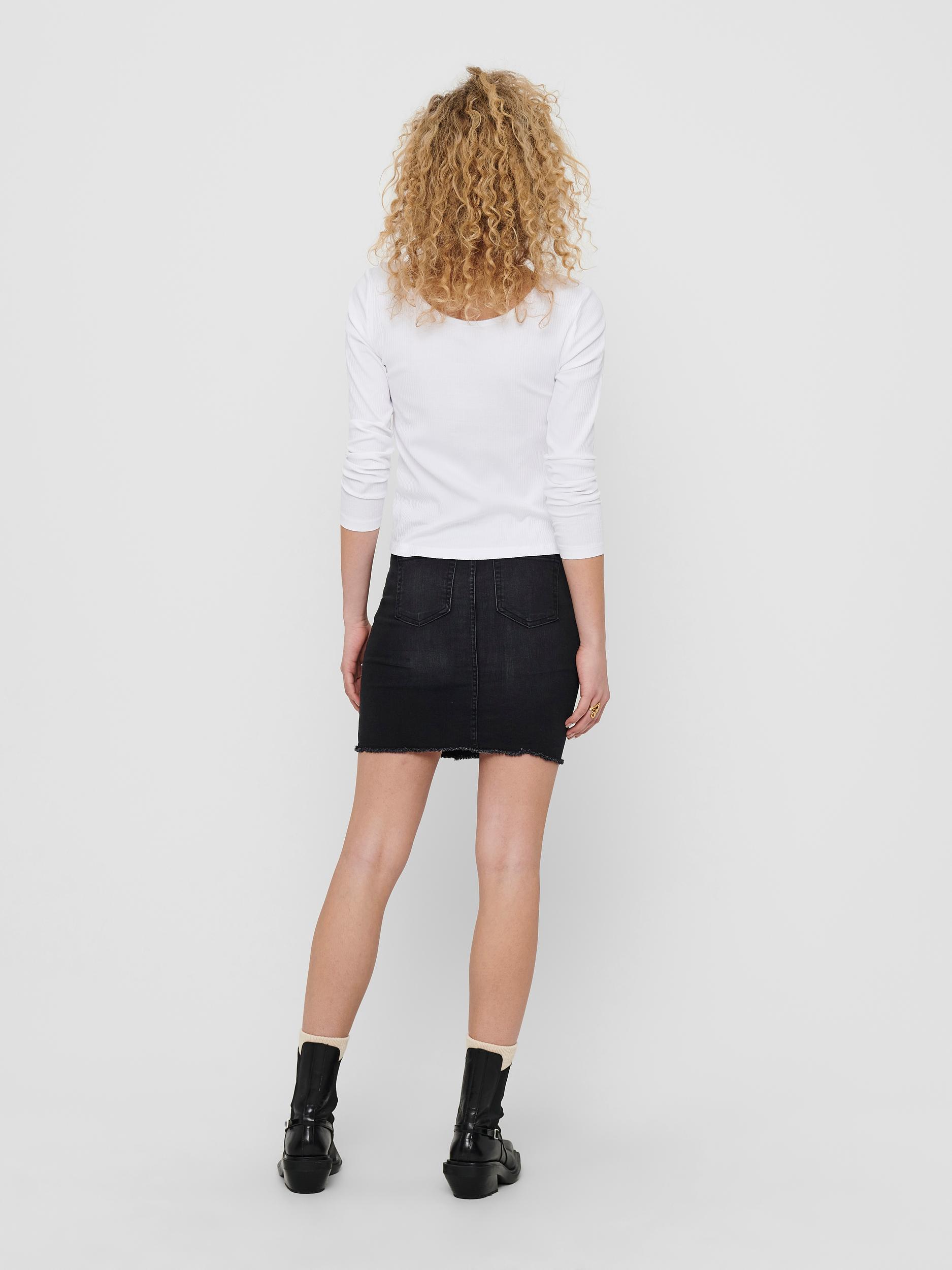 ONLSIMPLE LIFE L/S BUTTON TOP JRS