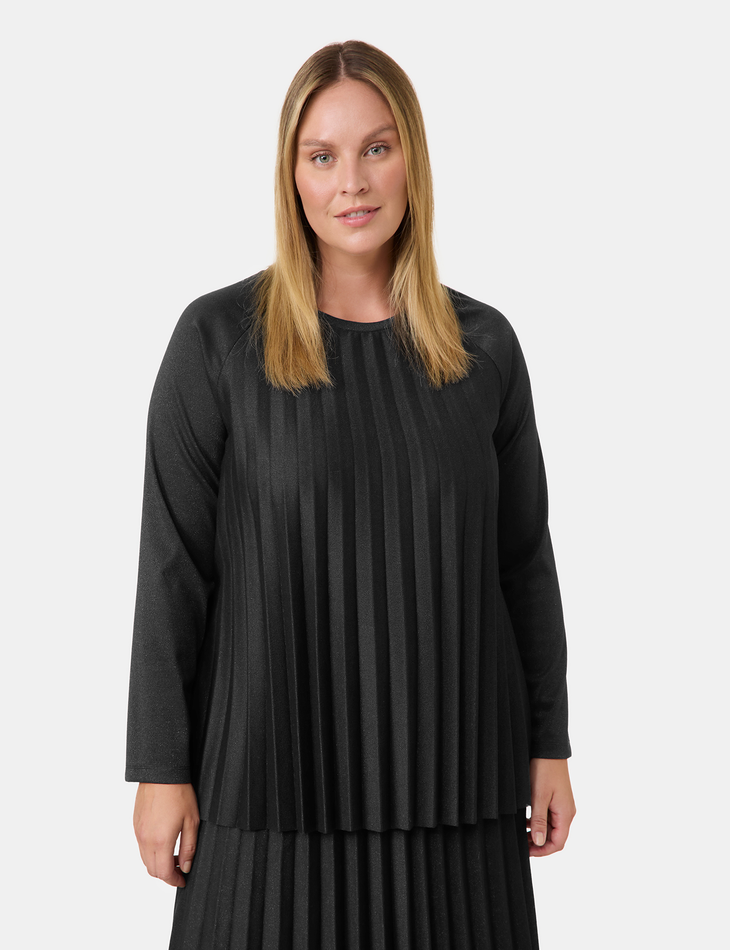 Ausgestellter Pullover  mit Glitzer-Effekt