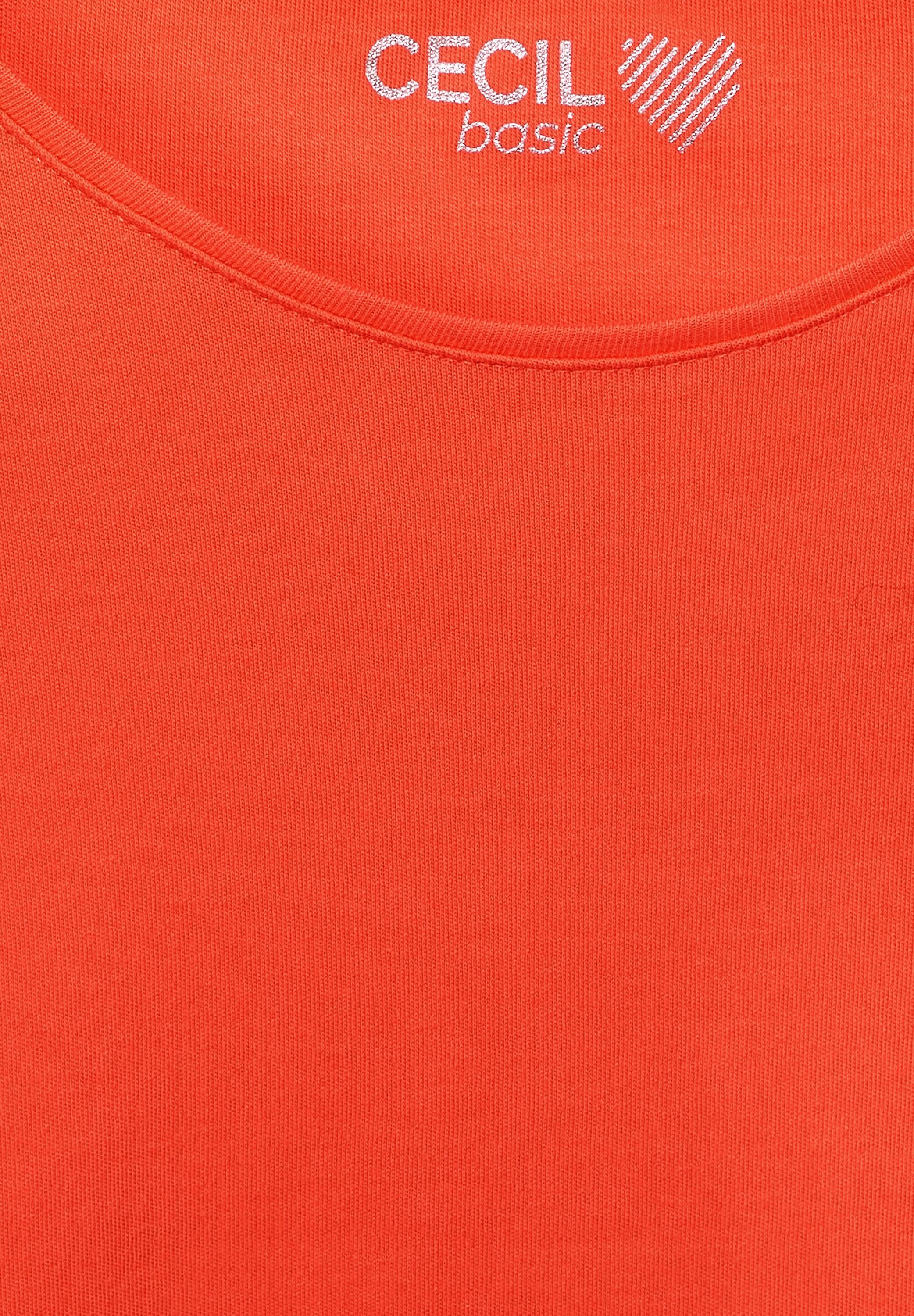 T-Shirt in Unifarbe