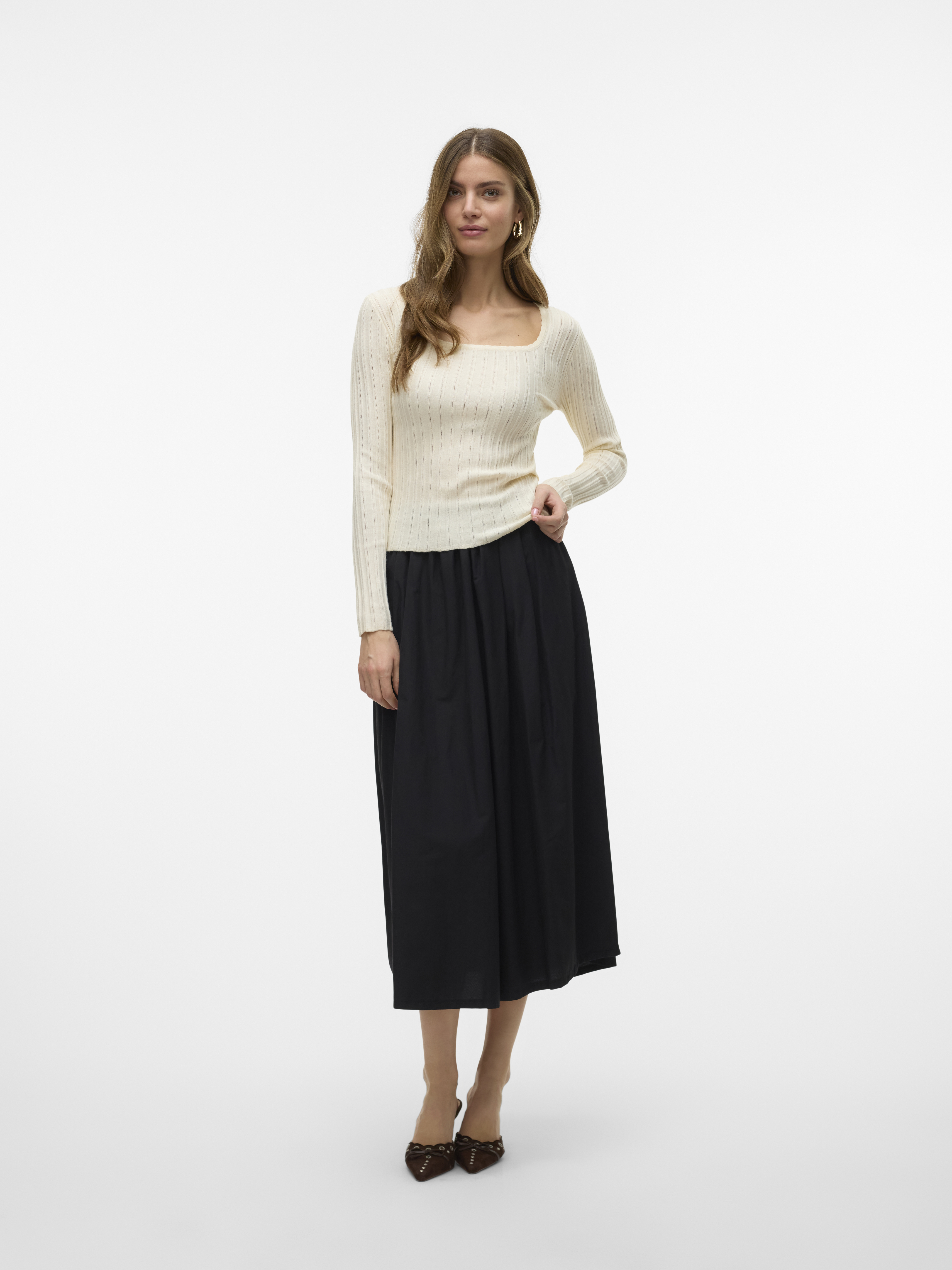 VMCECILIE LS U-NECK PULLOVER GA