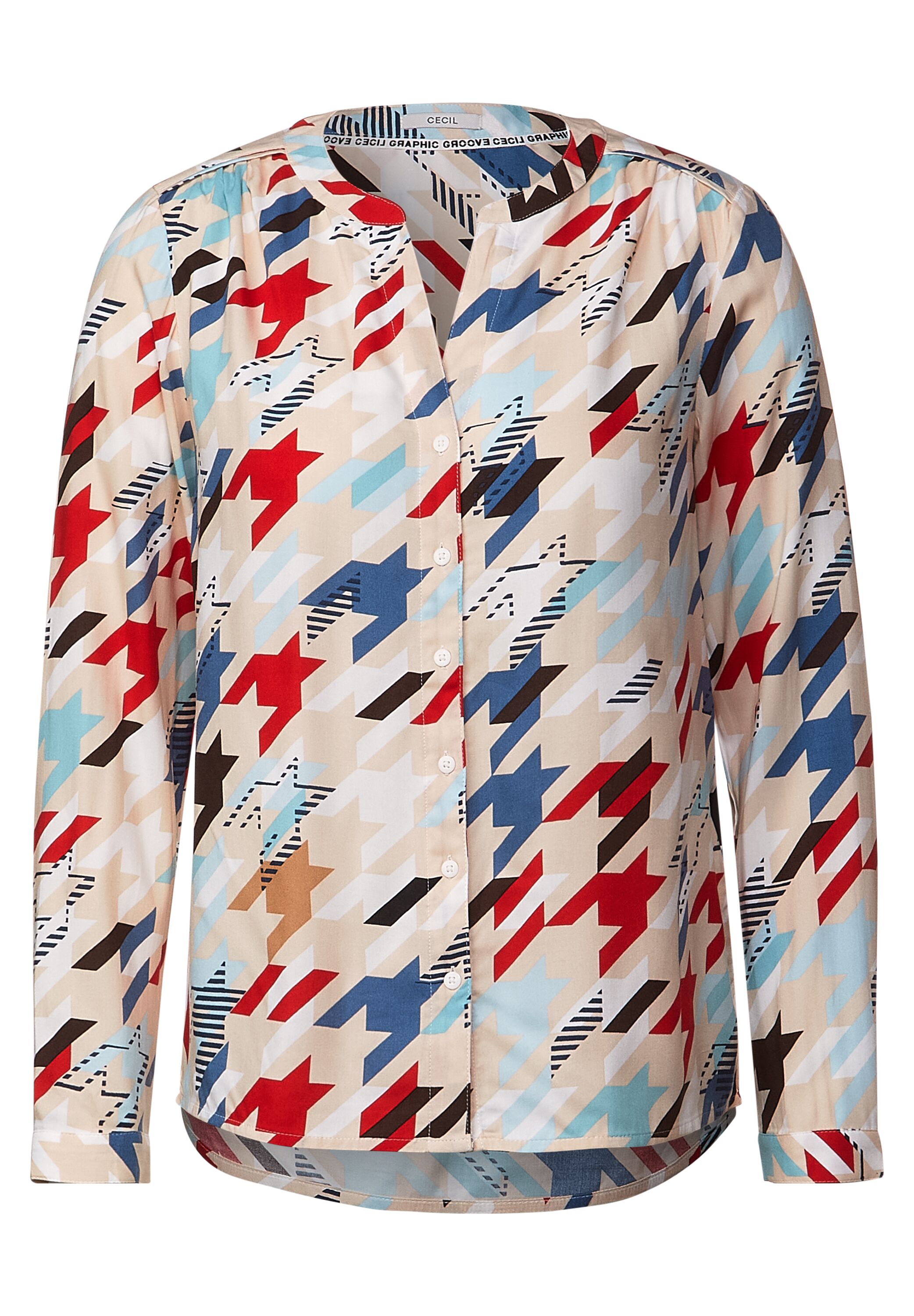 Bluse mit Multicolorprint