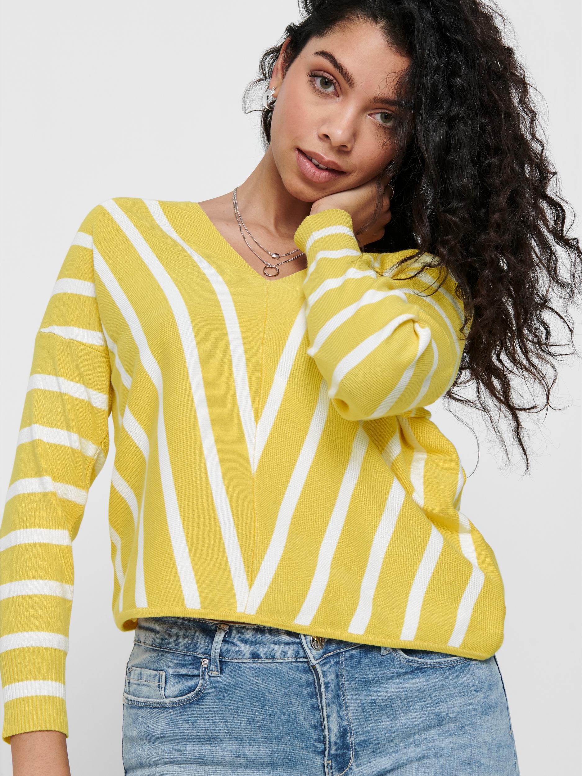 ONLAYA 7/8 V-NECK PULLOVER KNT NOOS