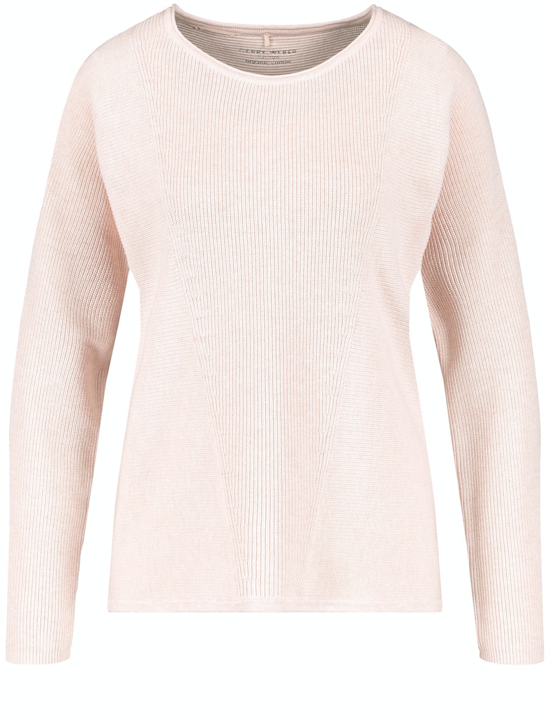 Pullover mit Rippdetails GOTS