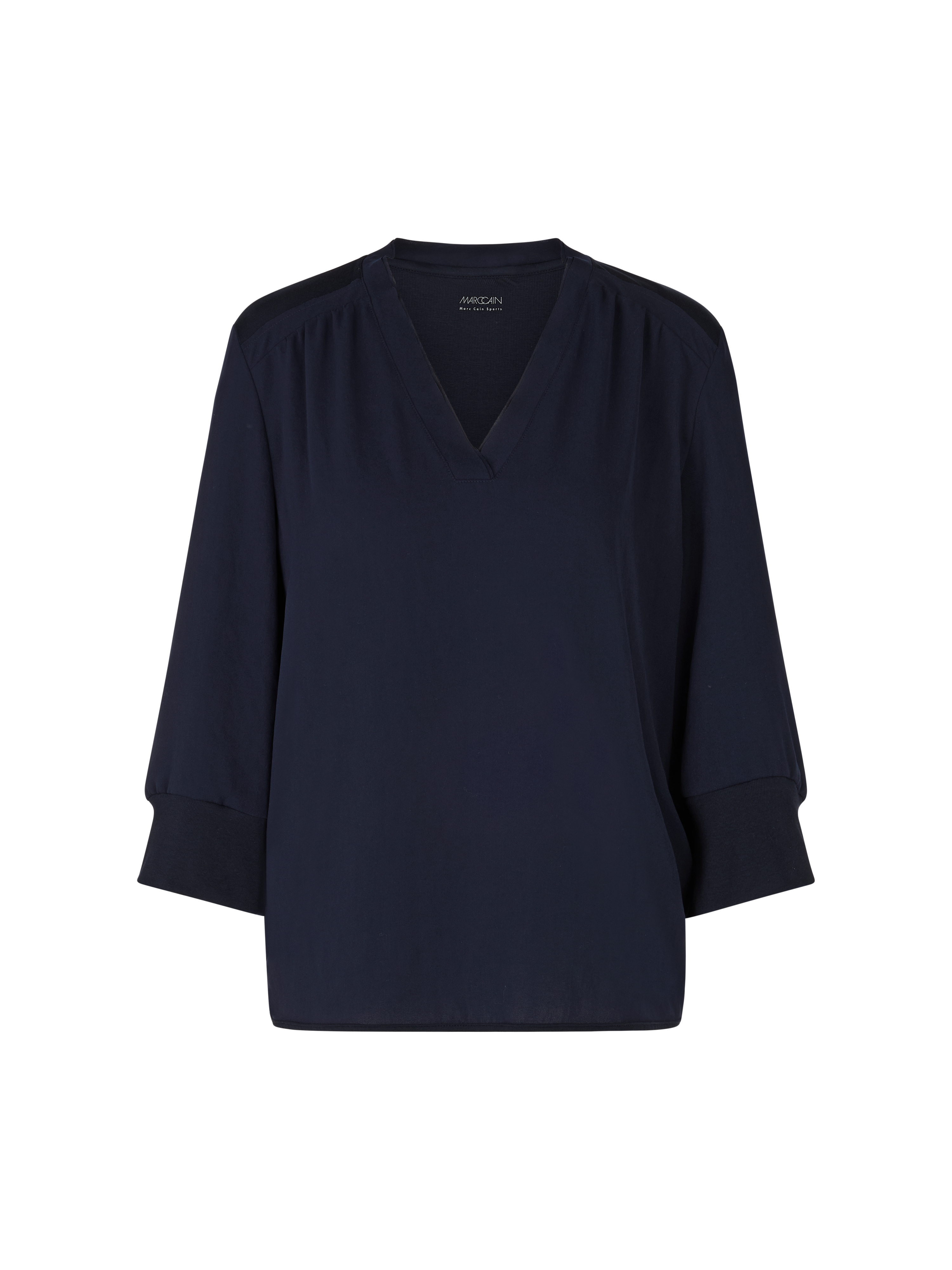 Blusenshirt aus Materialmix