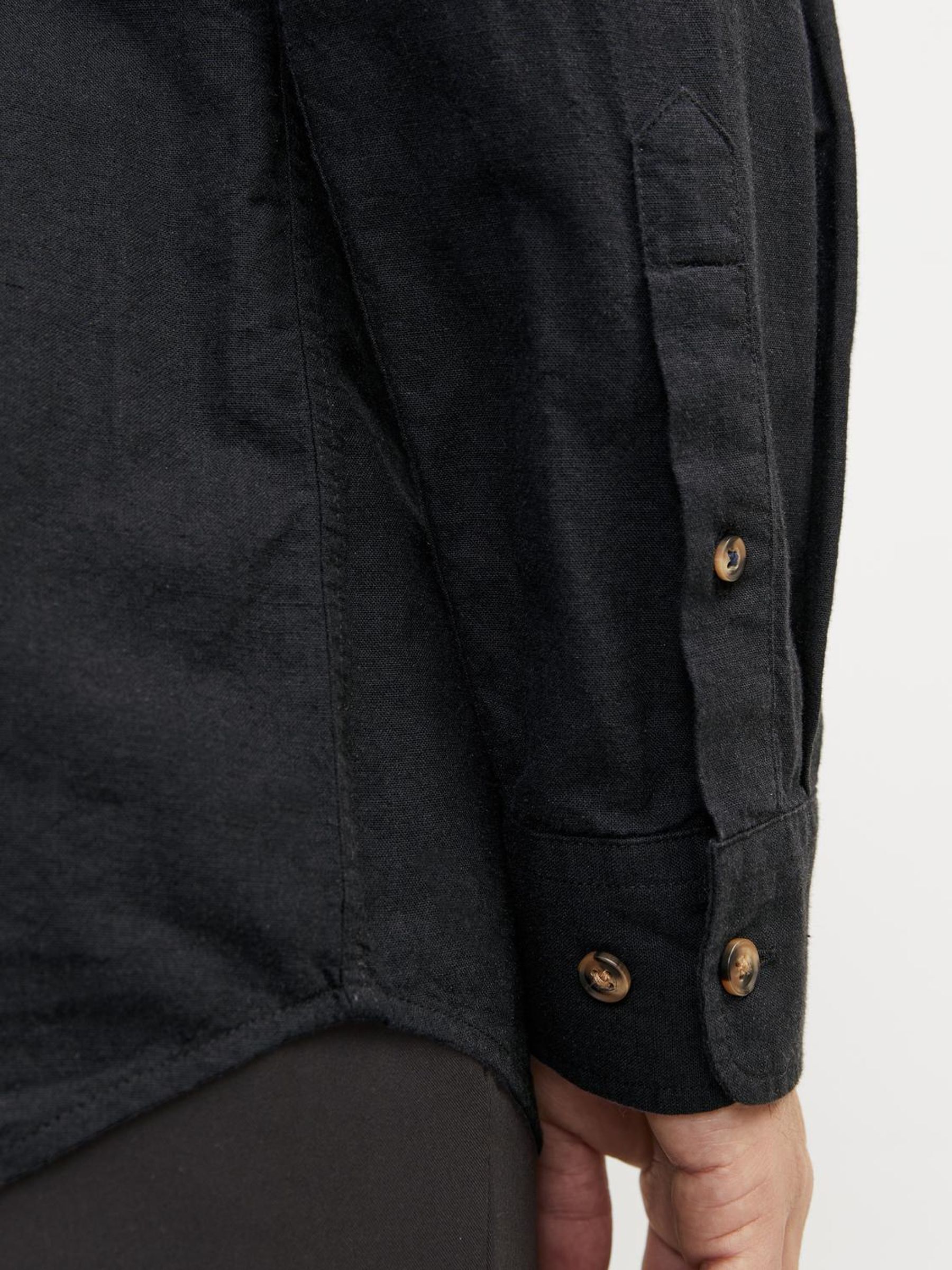 JJESUMMER BAND LINEN BLEND SHIRT LS SN