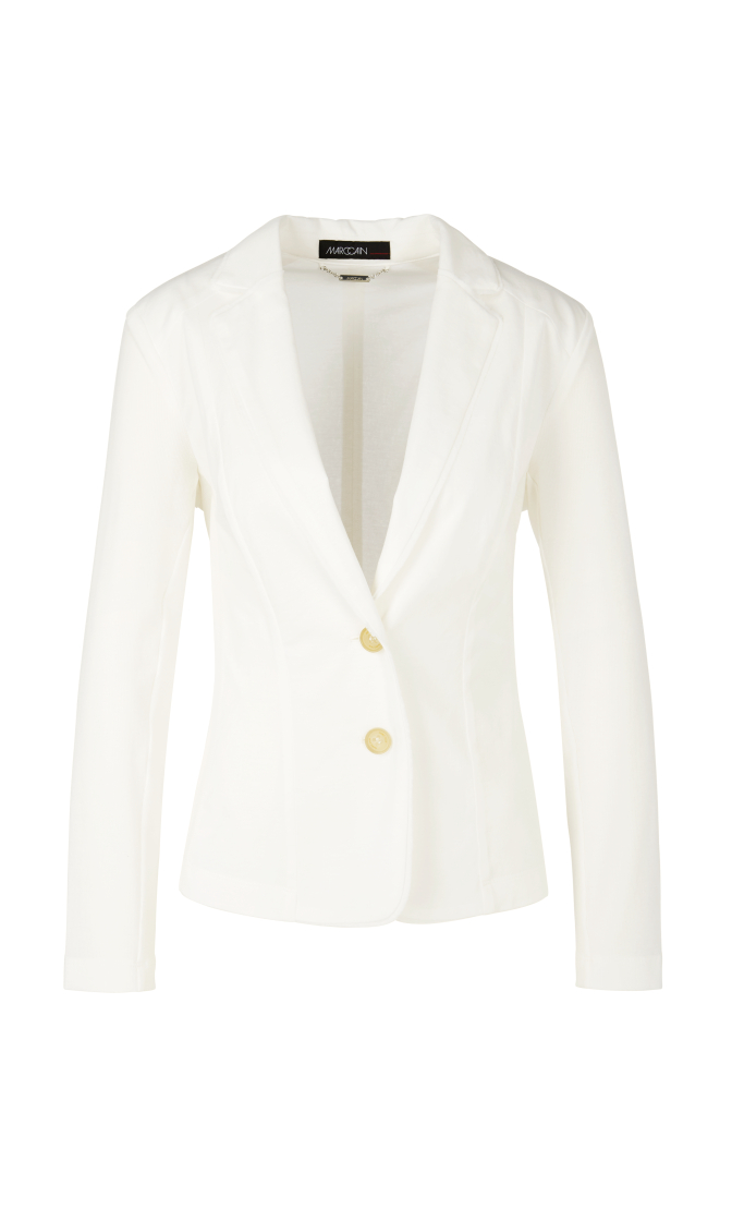 Jerseyblazer mit Materialmix