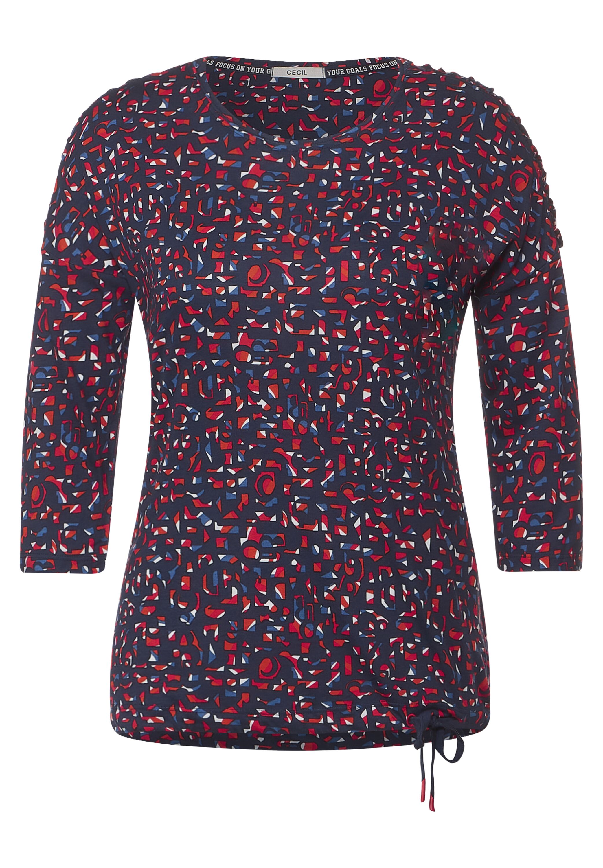Printshirt mit 3/4 Ärmel