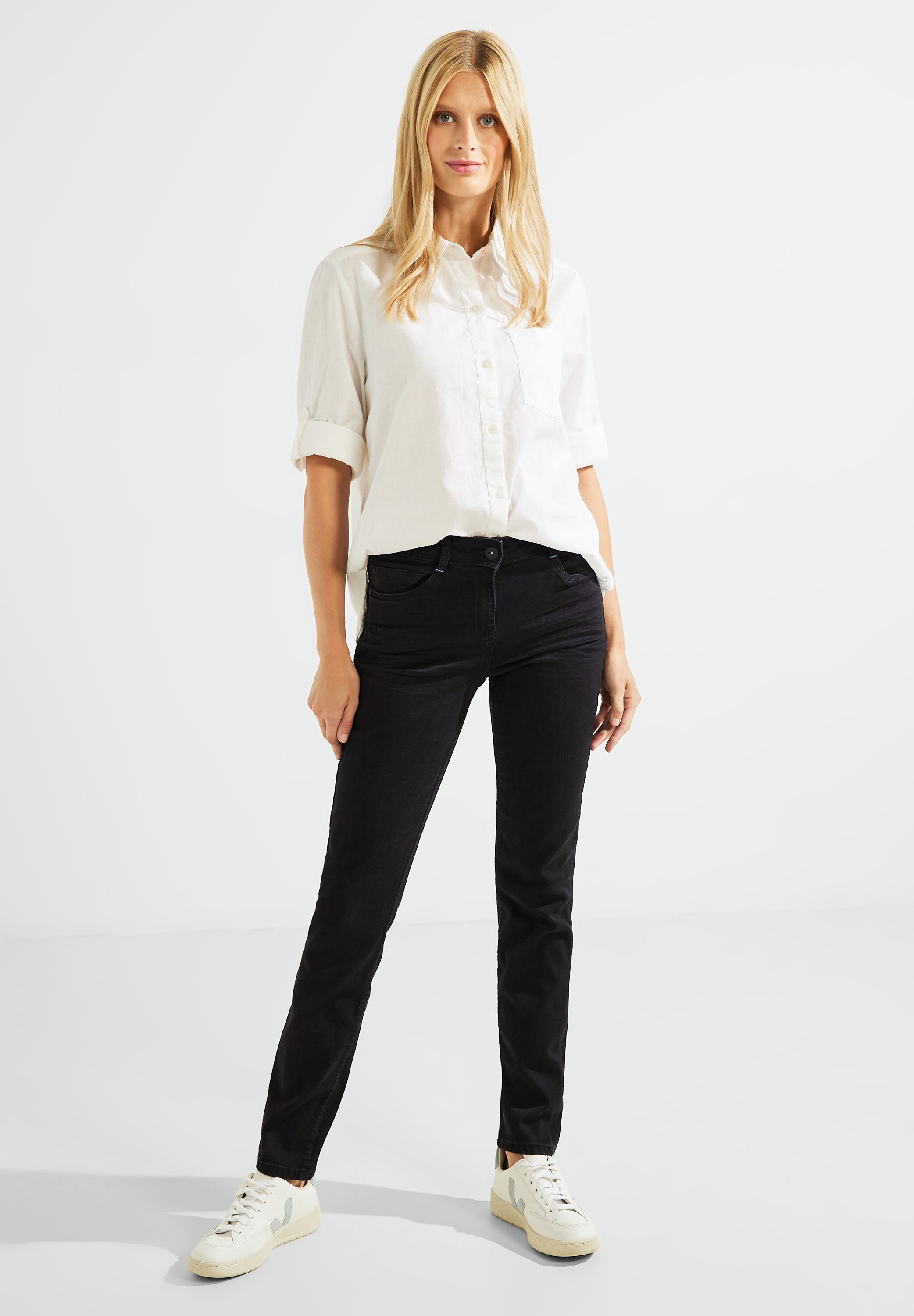 Schwarze Slim Fit Jeans
