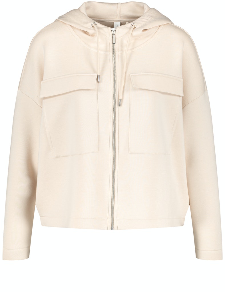 Kapuzenjacke aus Soft Scuba