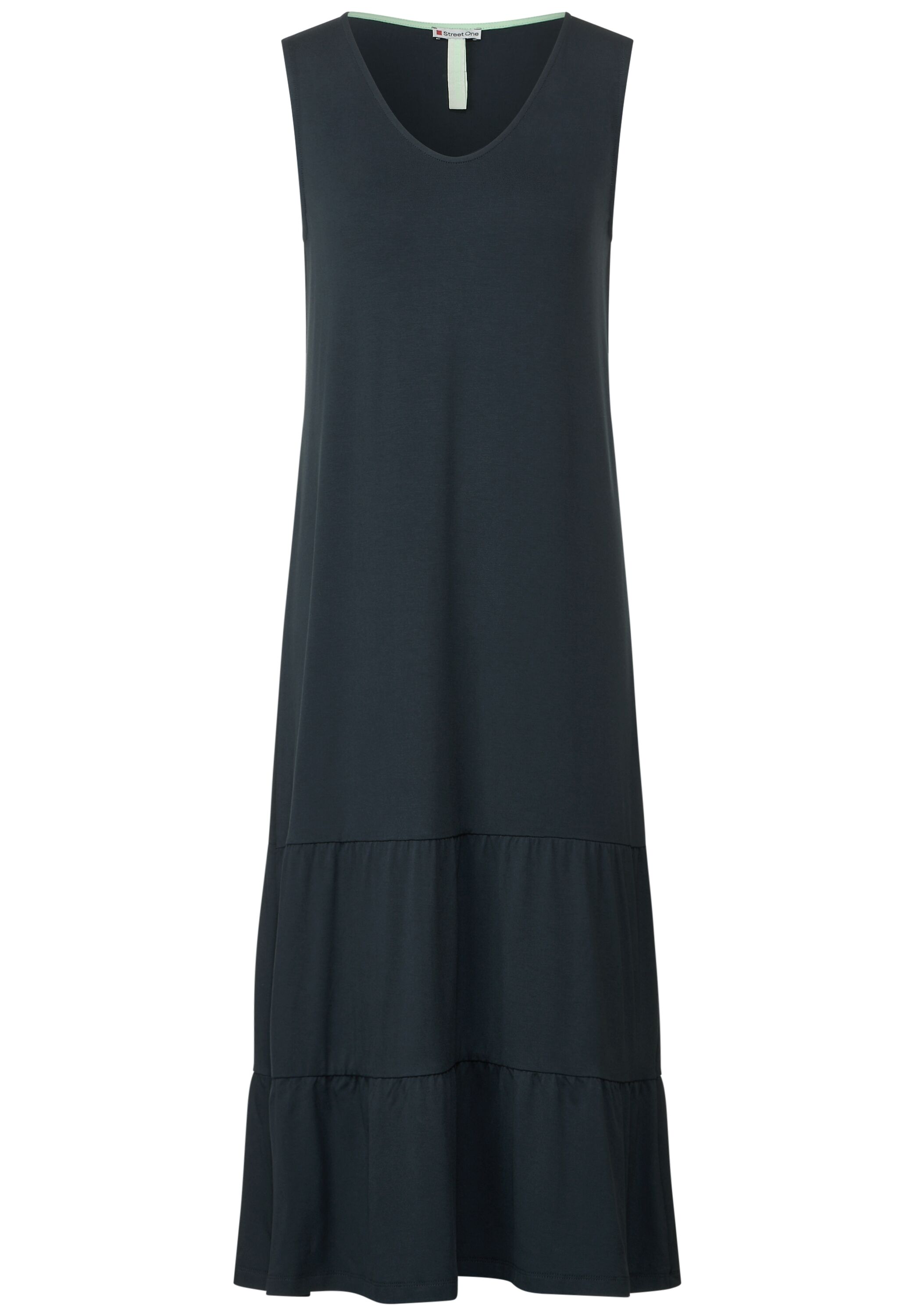 Unifarbenes Jerseykleid